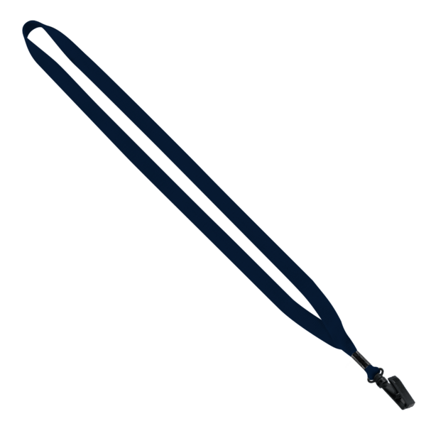 1/2" Polyester Lanyard with Plastic Bulldog Clip 10