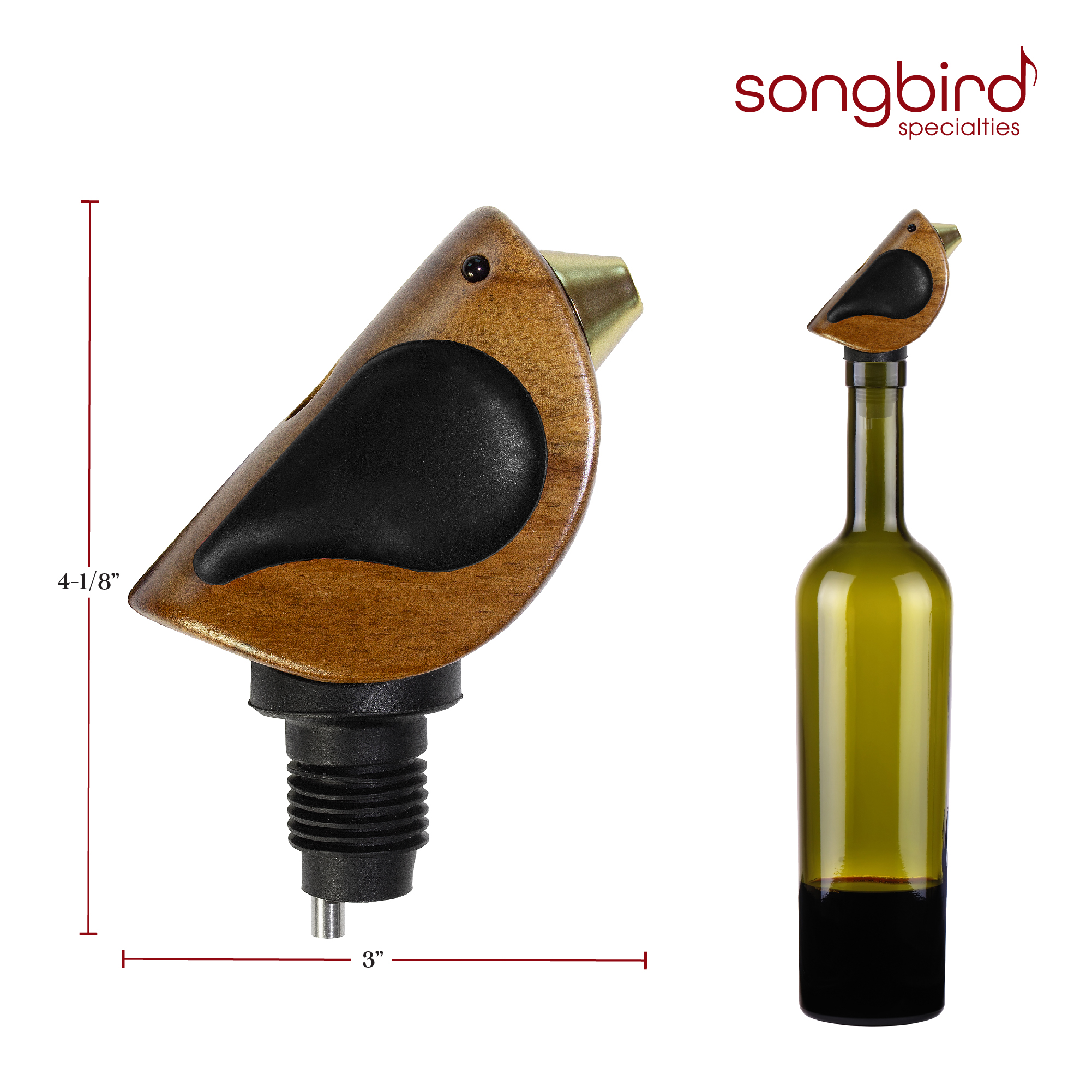 Songbird Specialties™ Bottle Pourer - Black 4