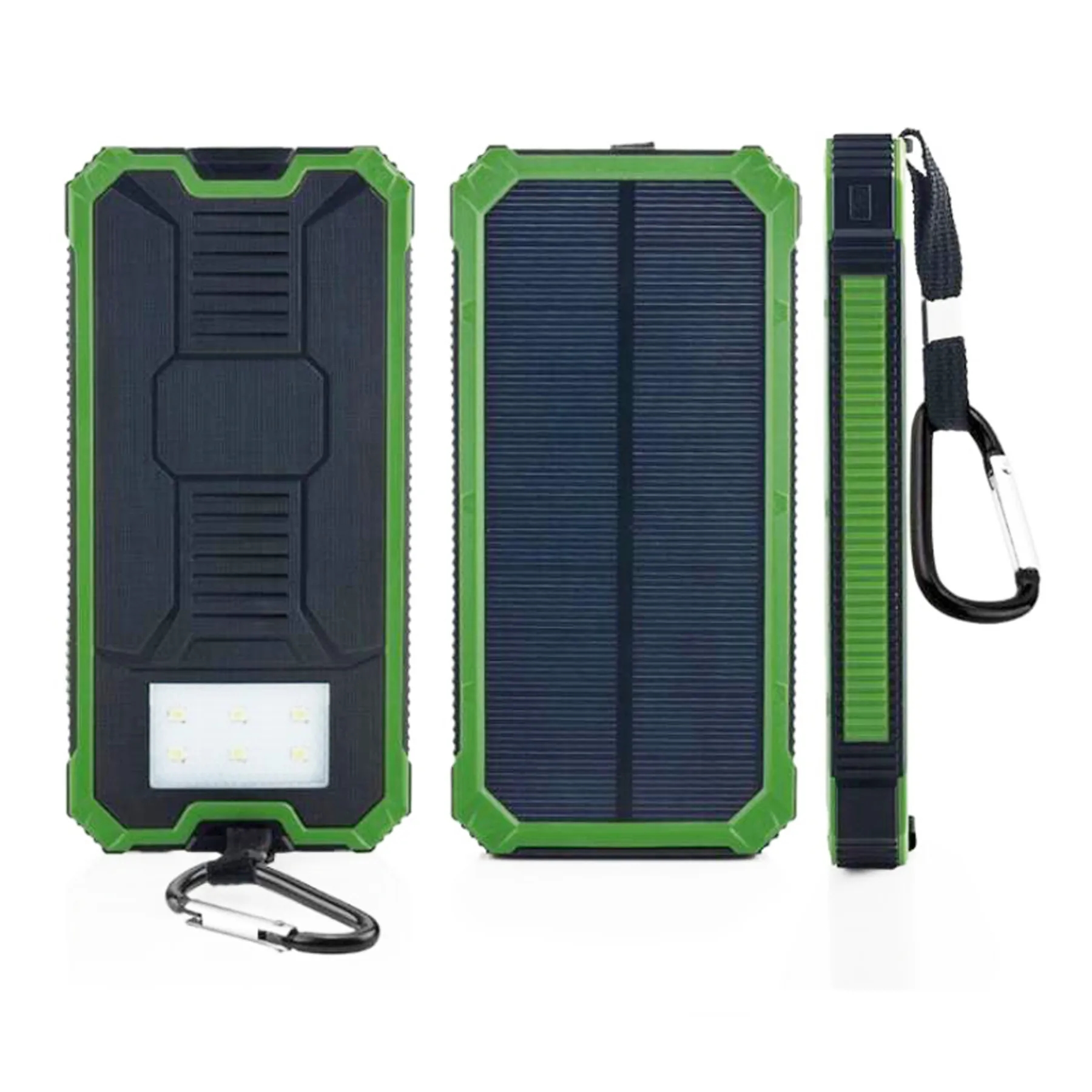 3 in 1 Outdoor Camping Waterproof Solar Charger w/ Carabiner 5