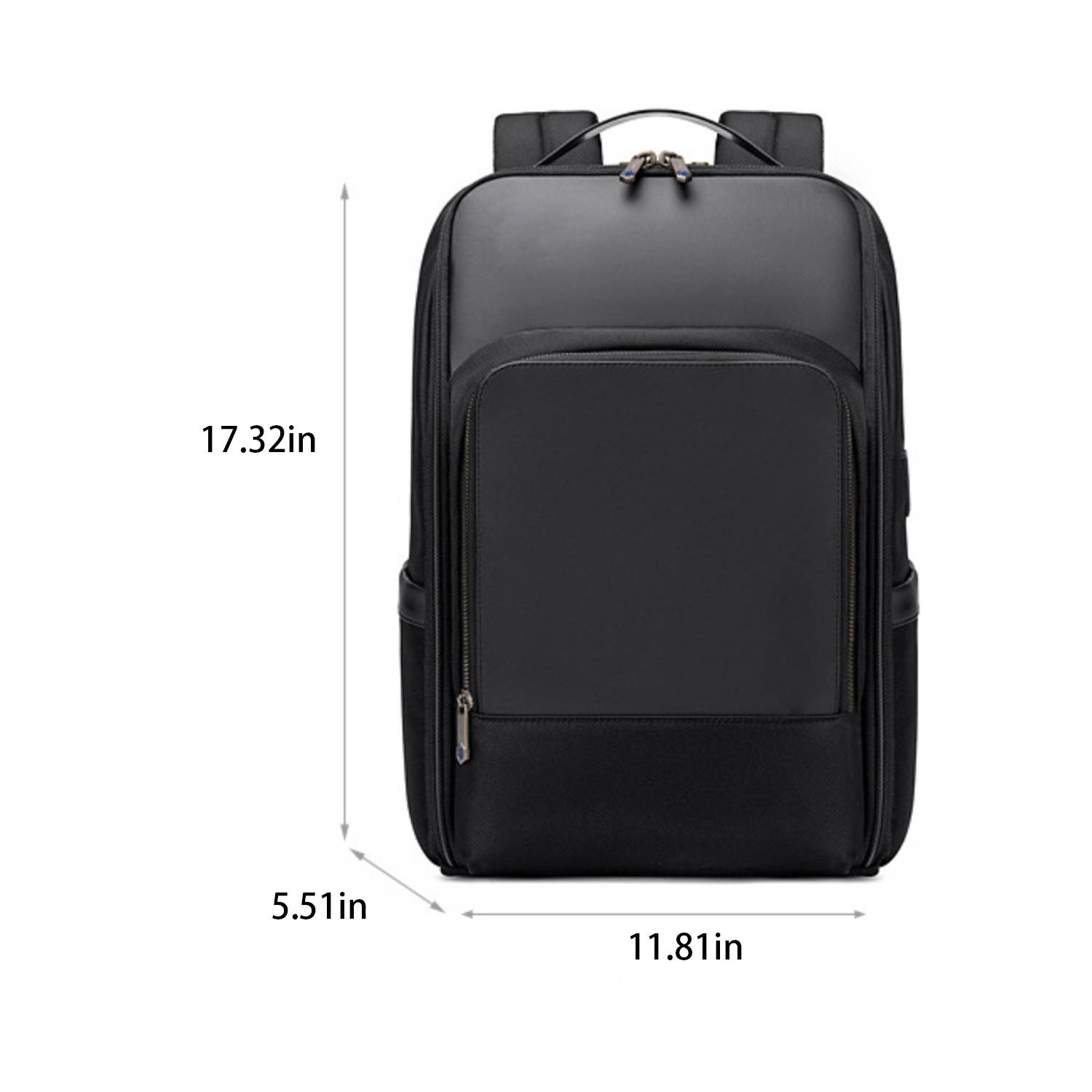Waterproof Polyester Backpack With Usb Charging Port 5
