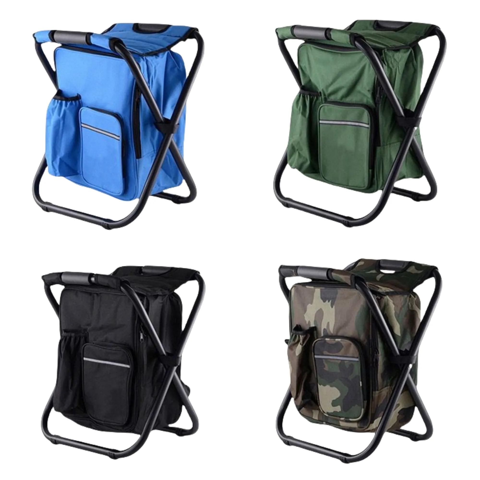 Outdoor Portable Insulated Cooler Camping Folding Stool 4