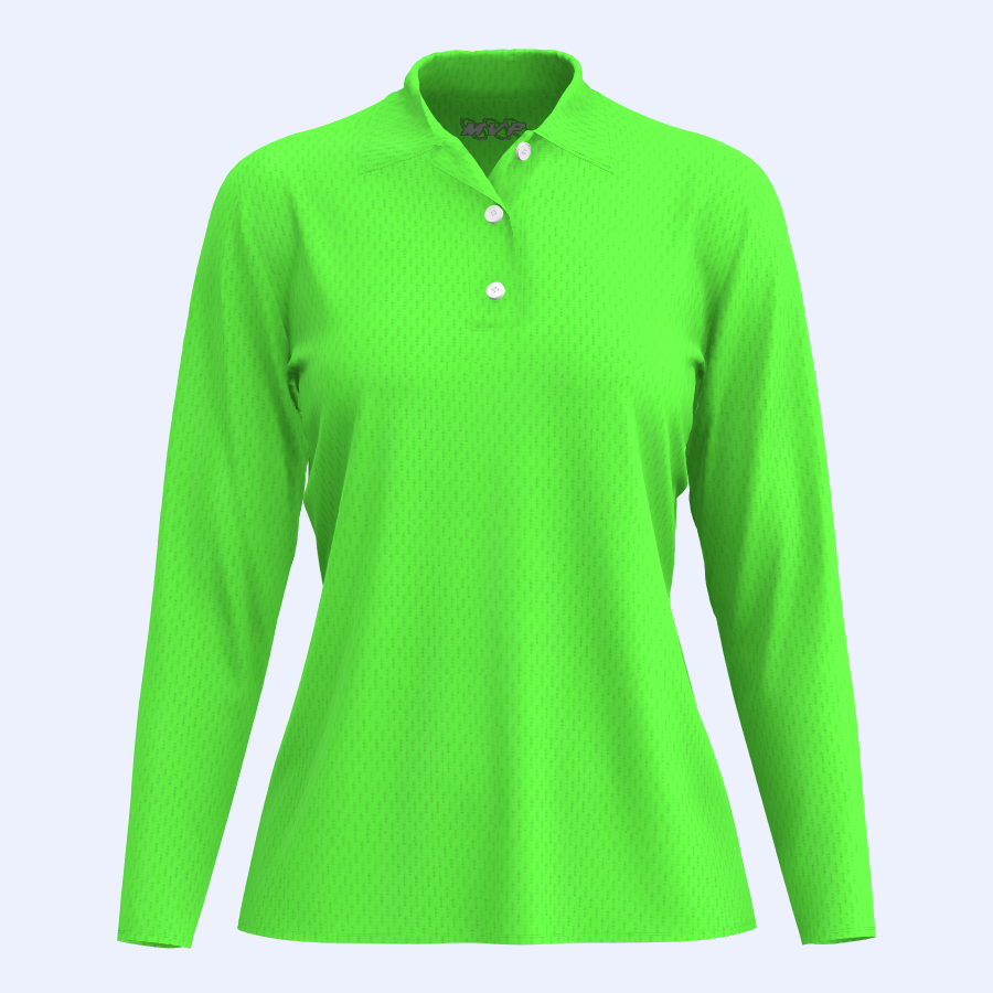 Women's Long Sleeve Polo shirt 2