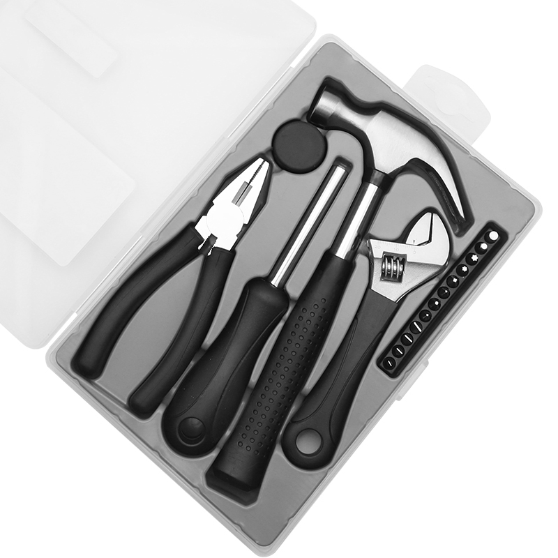 HandyPro 18pc Household Tool Set with Hammer, Adjustable Wrench, and Pliers 2