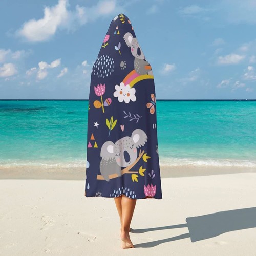 Full Sublimation Sherpa Hooded Blanket - Multiple Sizes Available 4