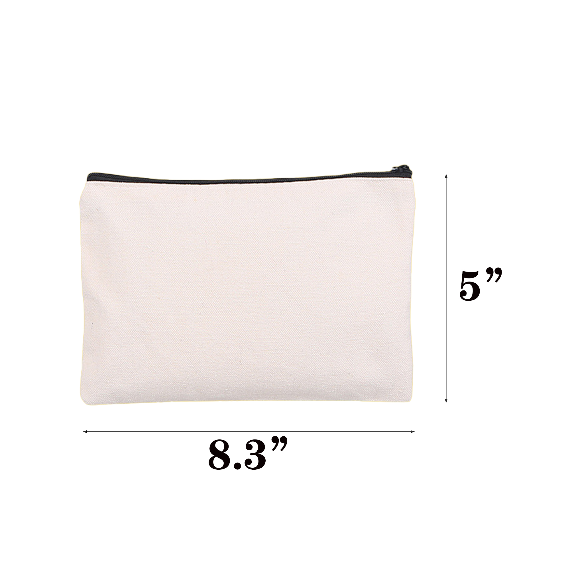 Premium Canvas Pen Case With Colorful Zipper 3