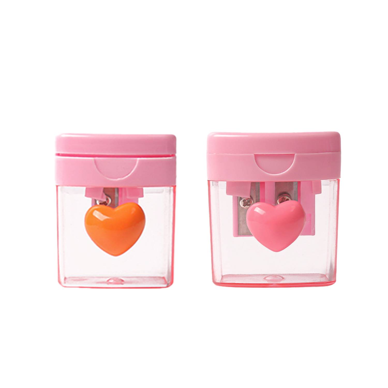 Cute Cartoon Pencil Sharpener with Lid for Kids – Manual 2