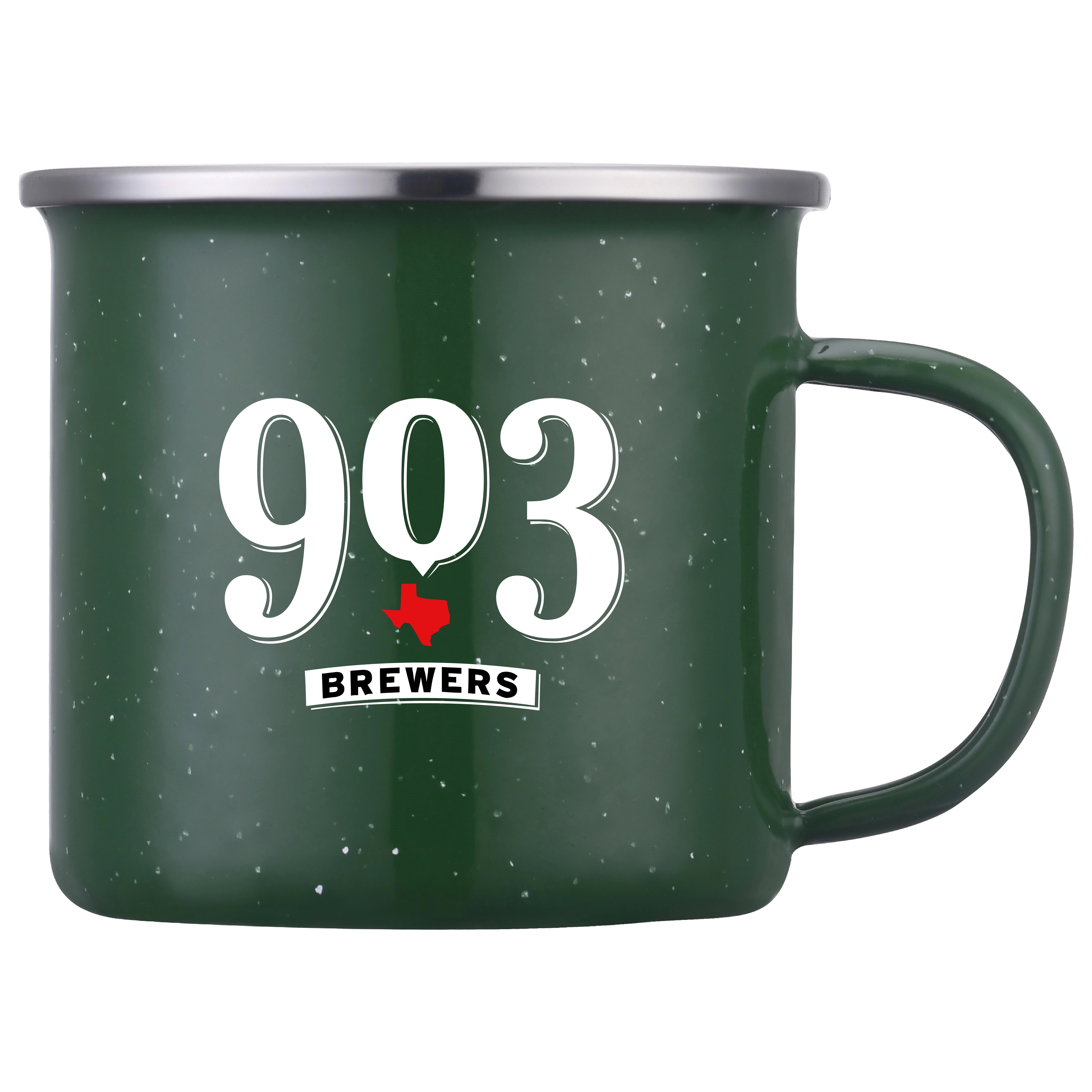 CHEYENNE - 16 OZ ENAMEL MUG WITH STAINLESS STEEL RIM 3