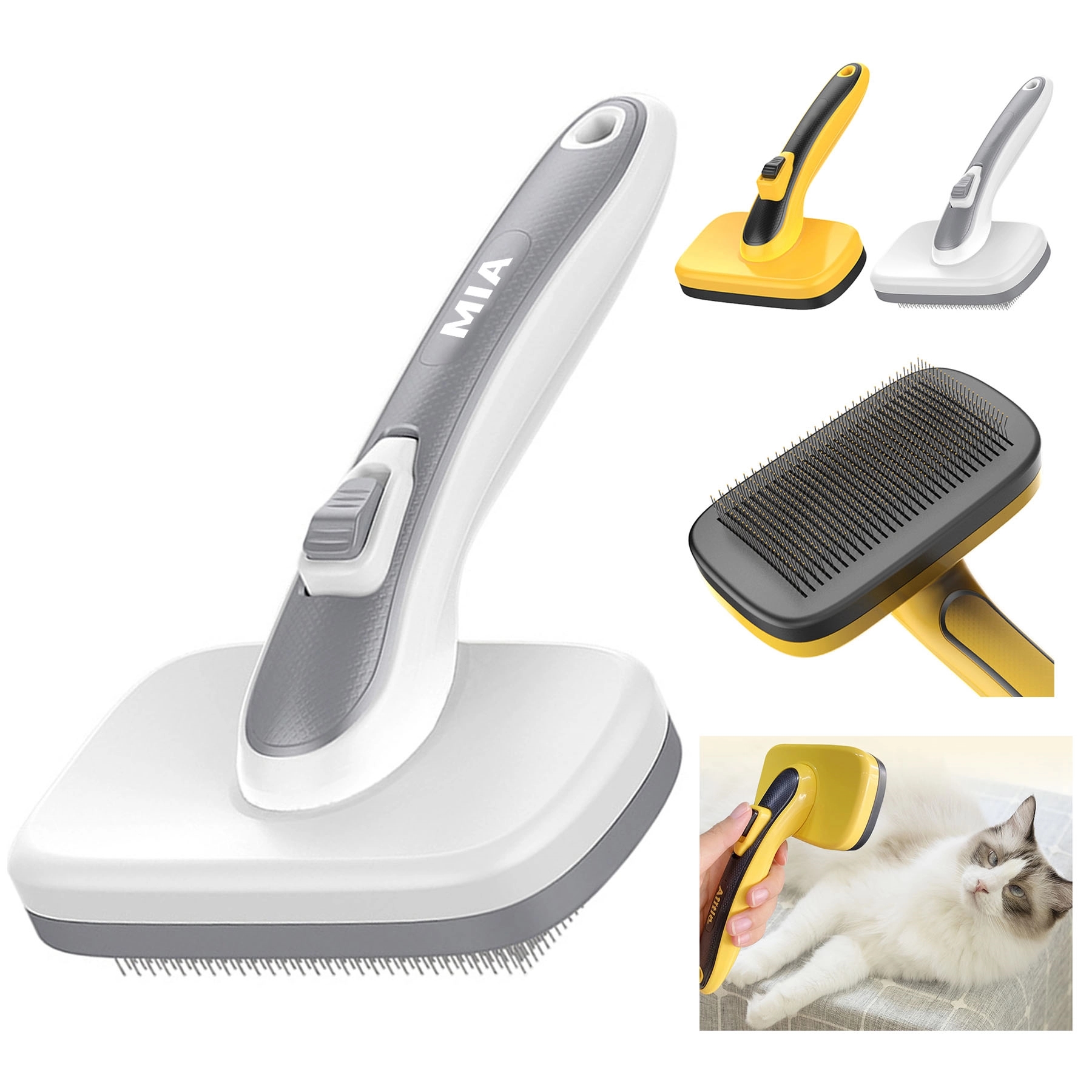 Self-Cleaning Slicker Brush For Dogs 2