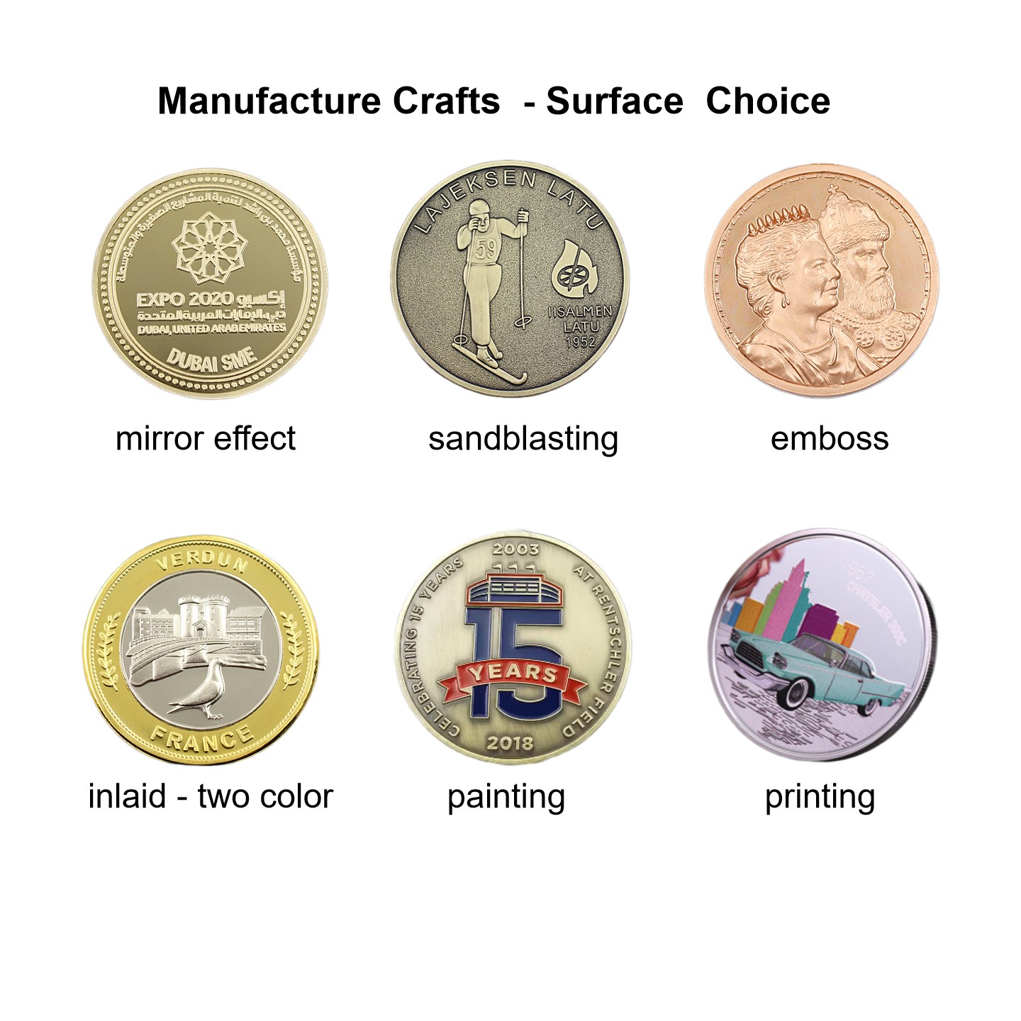 Die Cast Painted Souvenir Coin 1