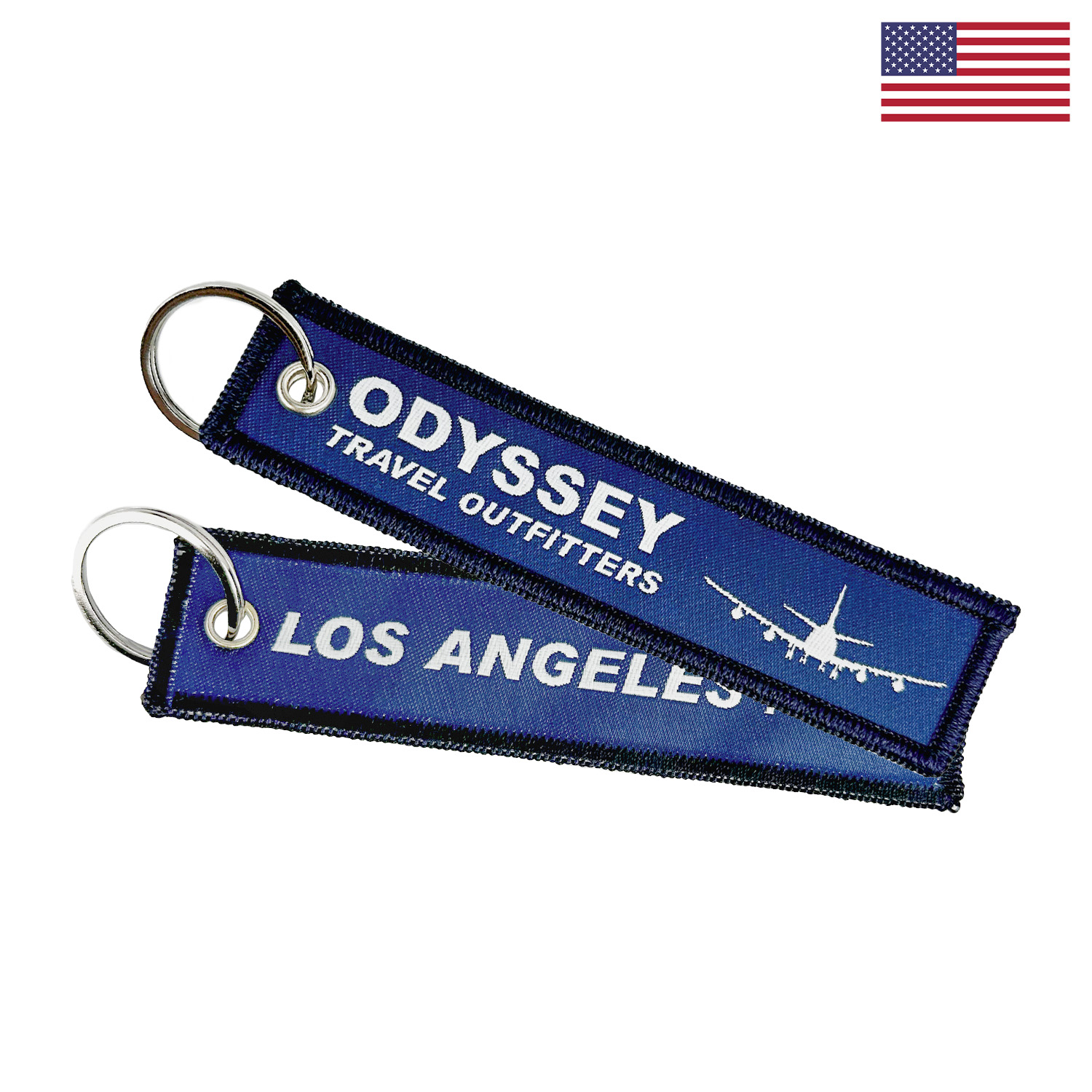 Woven Circle-Shaped Key Fob w/ Grommet & Split Ring - "Elite" Weave 11