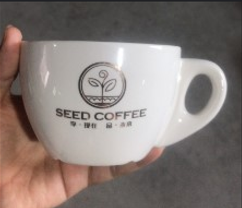 Espresso Ceramic Cup and Saucer 3