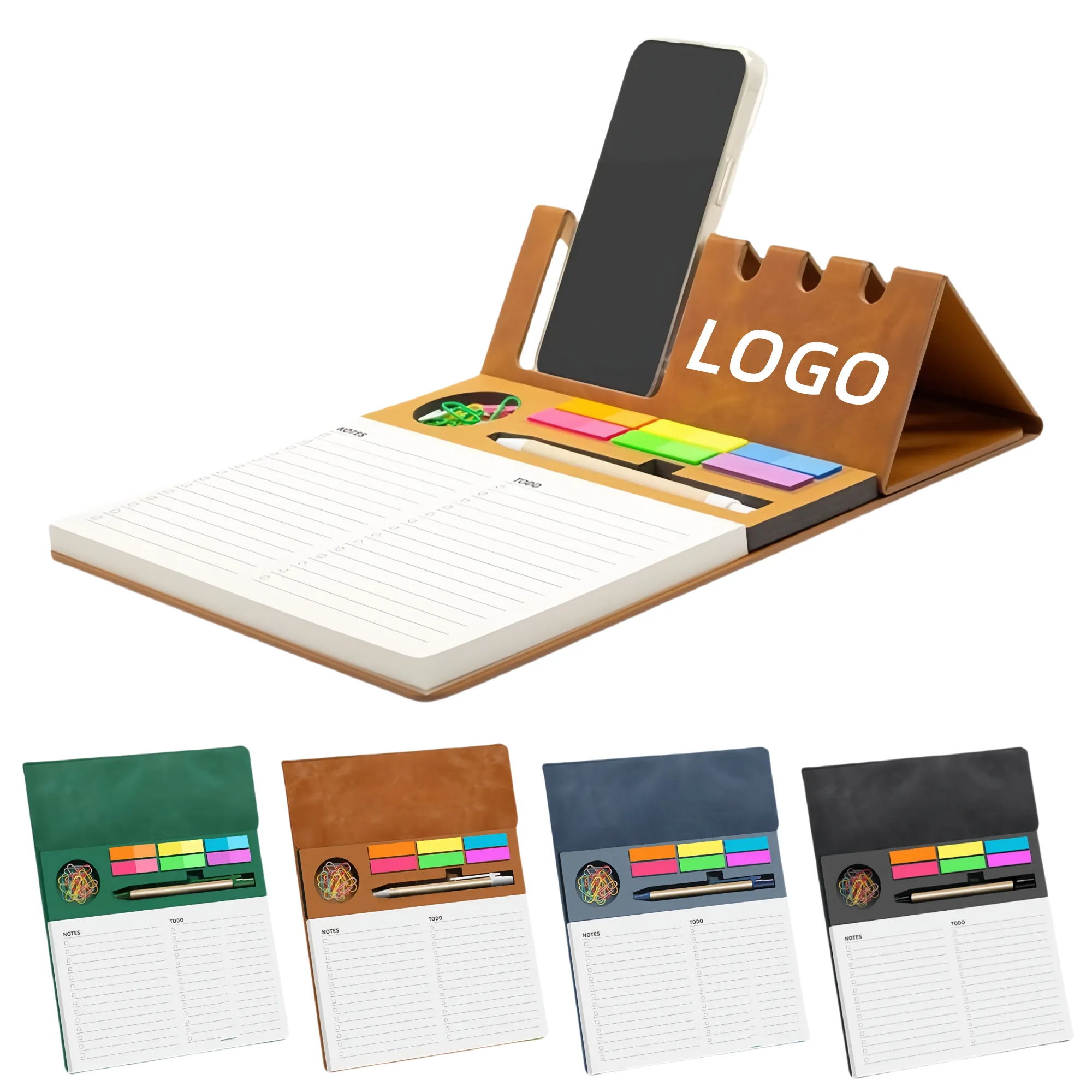 PU Leather Multifunctional Magnetic Combination Notepad 5