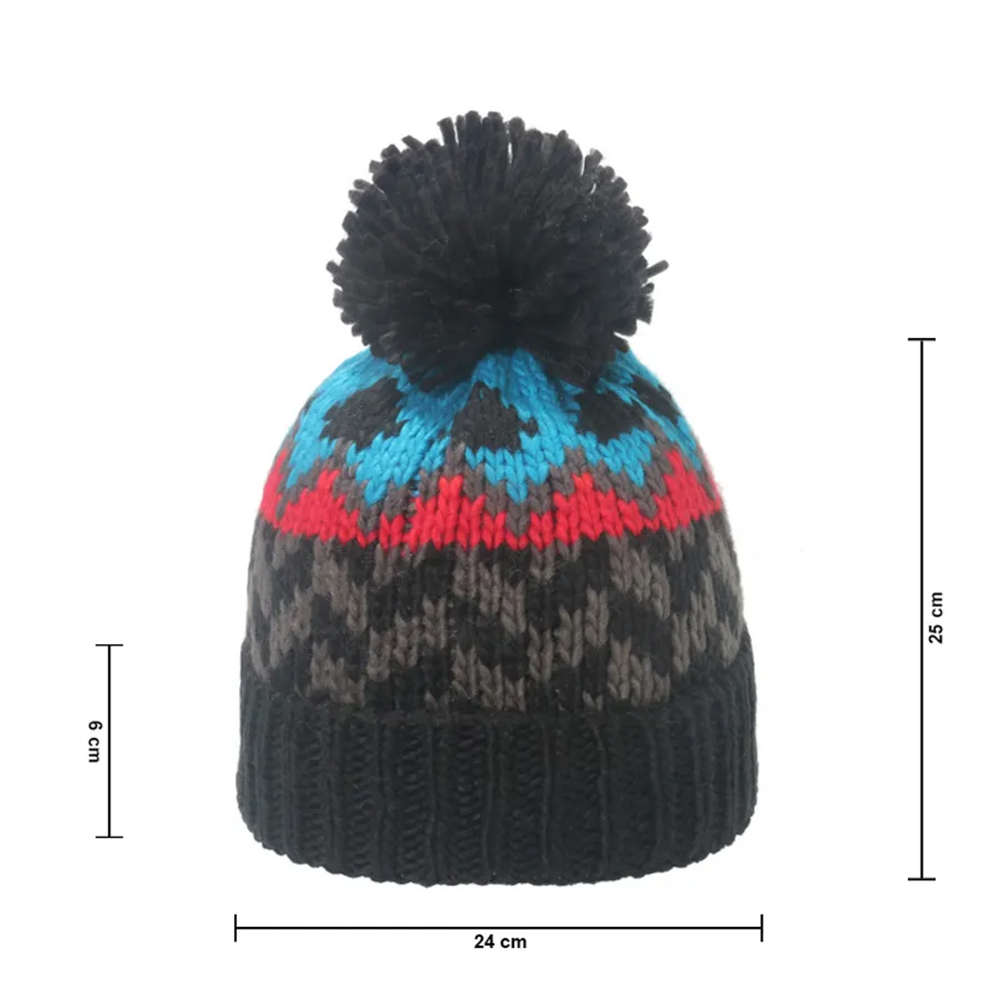 Adorn Acrylic Beanies w/ Pom 16