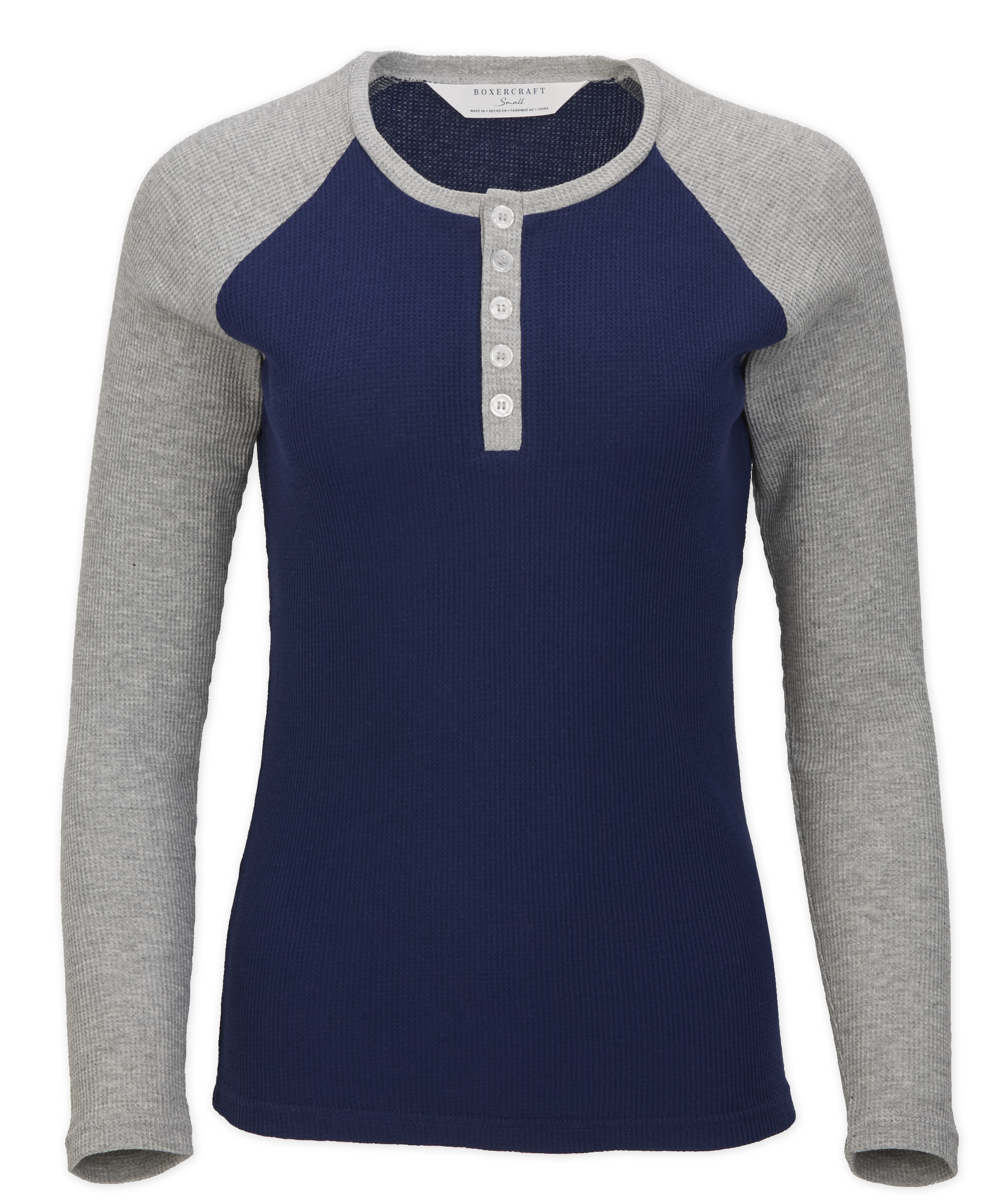 BOXERCRAFT WAFFLE KNIT HENLEY 4