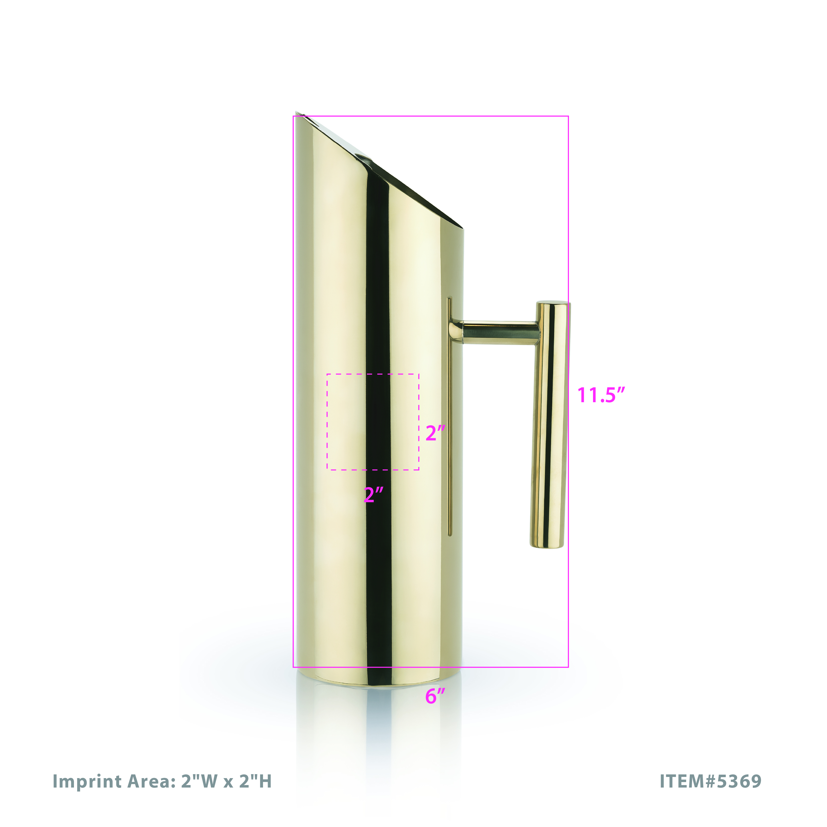 Viski® Modern Gold Pitcher 4