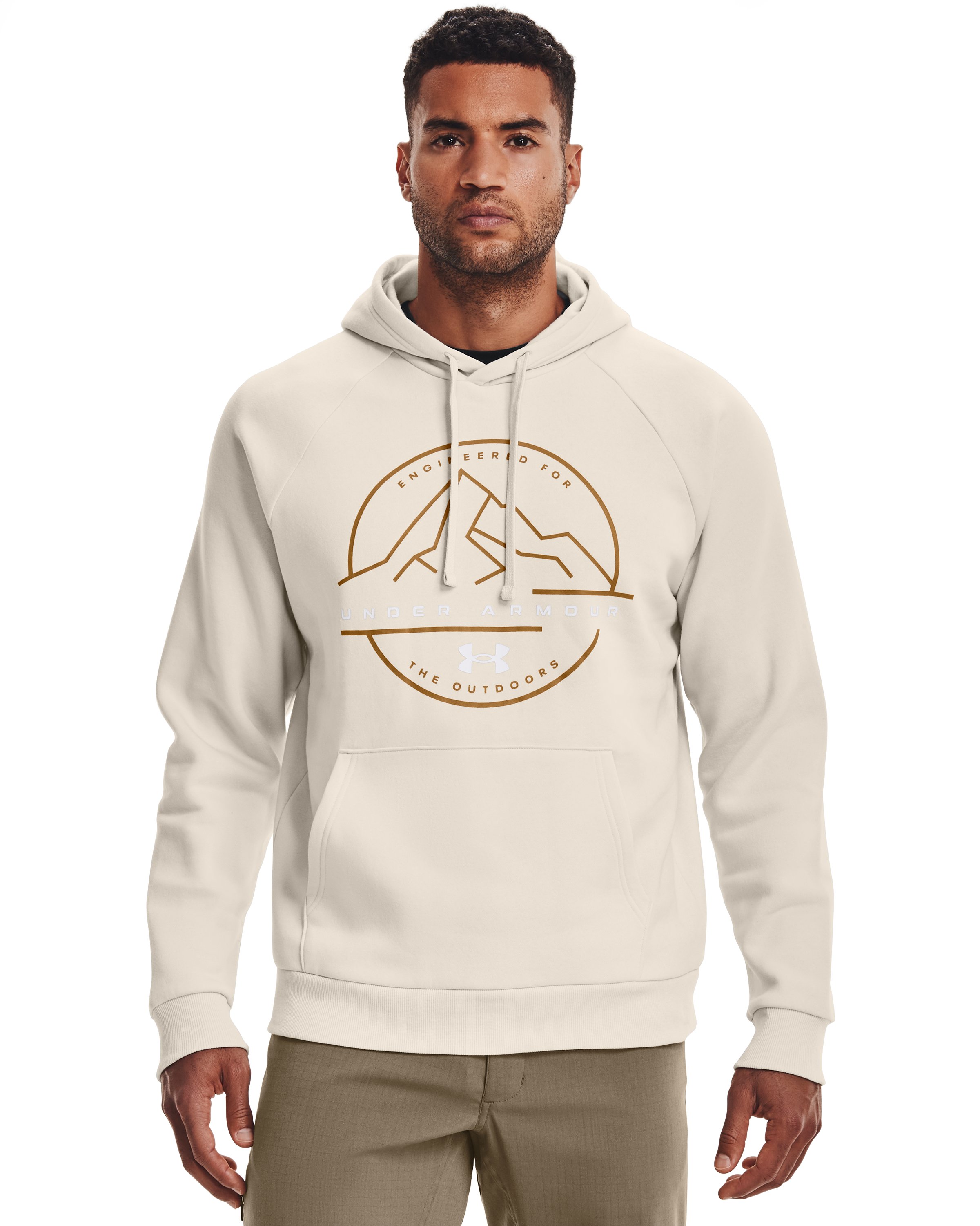 Men's UA Rival Fleece Mountain Key Hoodie, custom hoodie or sweatshirt with logo imprint 6