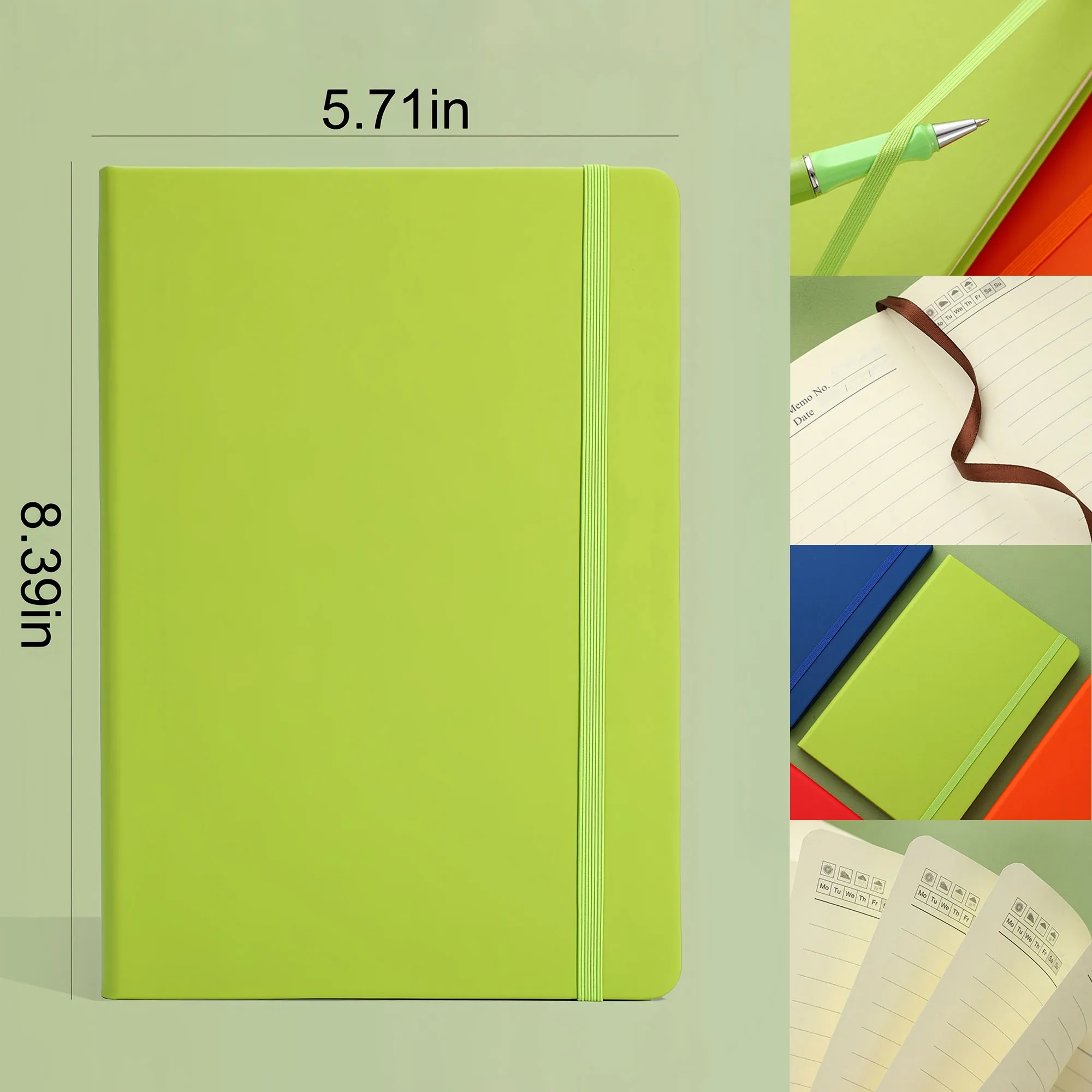 A5 Elastic Band Notebook For Business Diary 7