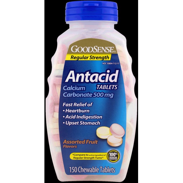 GoodSense Calcium Antacid Tablets - 150/Bottle Fruit 2