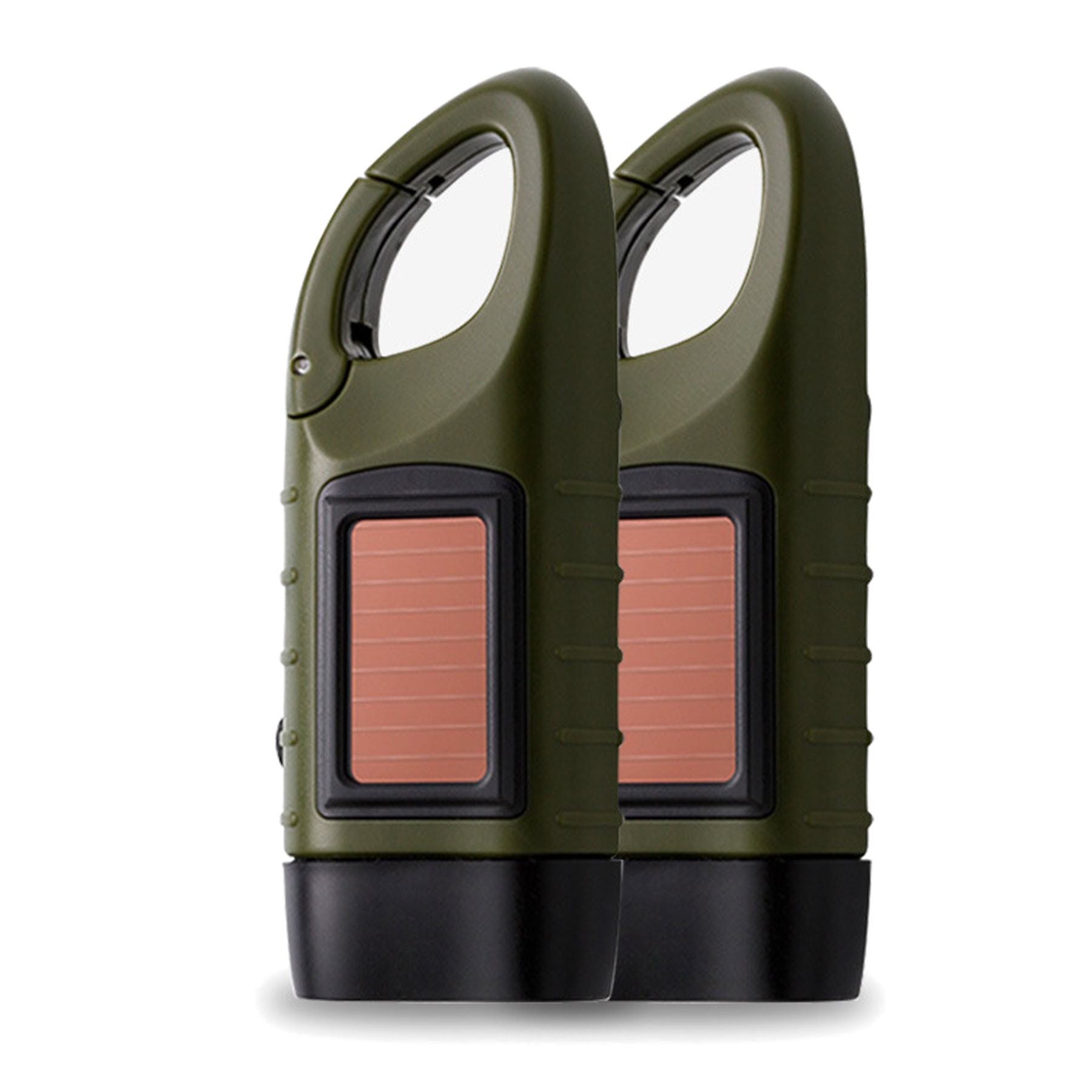 Hand Crank Solar Powered Flashlight 3
