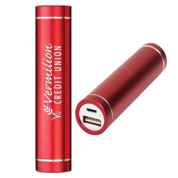 UL Listed Round Metal Power Bank-2600mAh 3