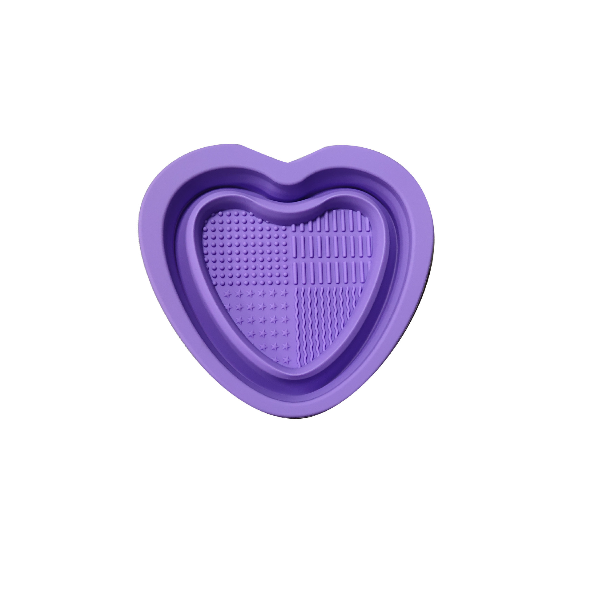 Silicone Makeup Brush Cleaning Pad --Heart Shape 8