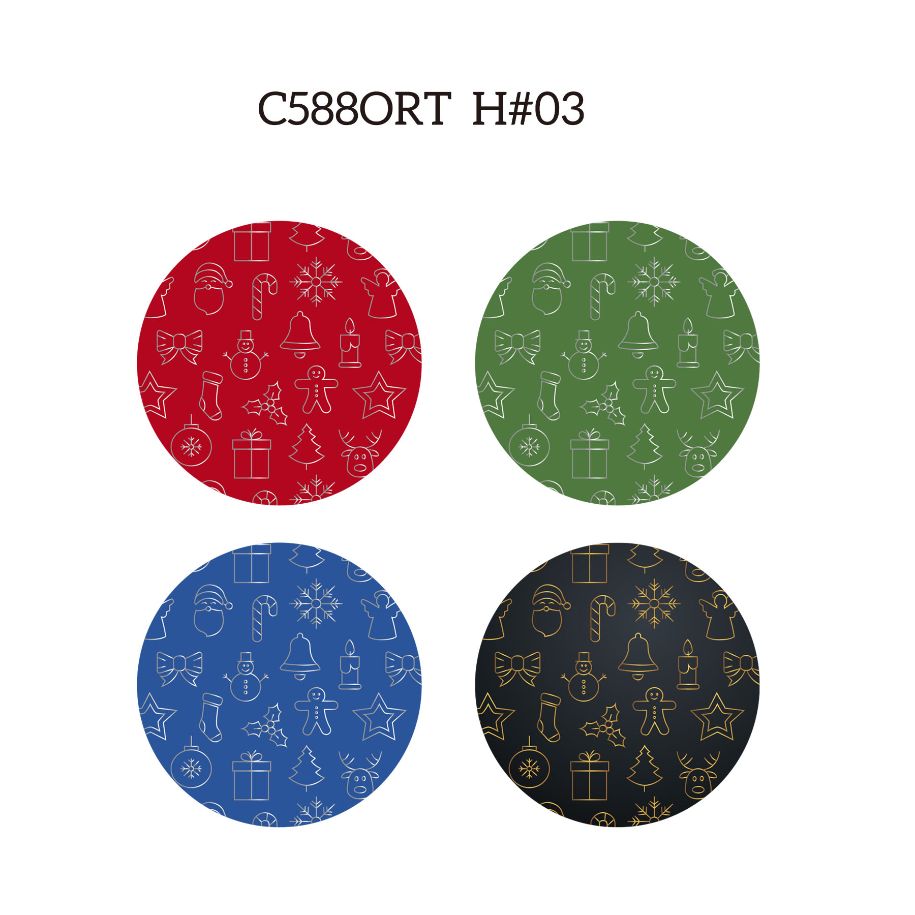 Free Shipping Full Color Christmas Illuminated Acrylic Round Ornament 11