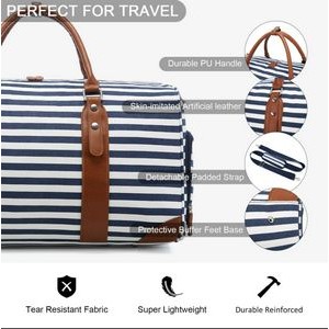 Canvas Weekender Bag With Toiletry 2