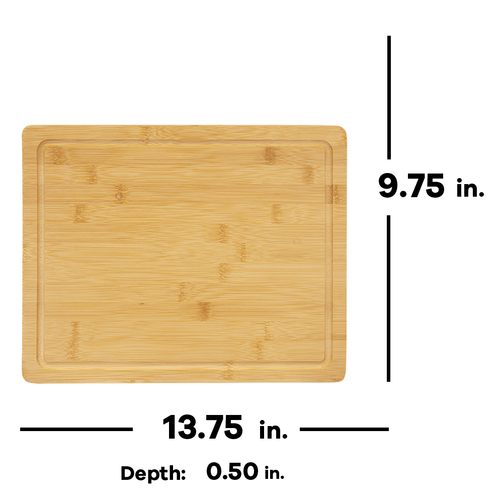 13 3/4" x 9 3/4" Cutting Board with Drip Ring