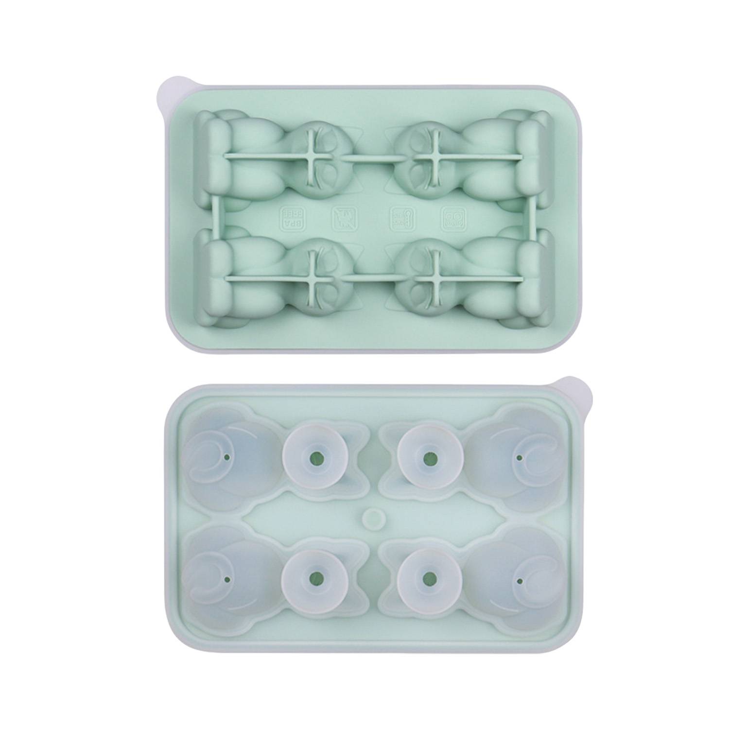 Food Grade Silicone Cat Ice Cube Tray 9