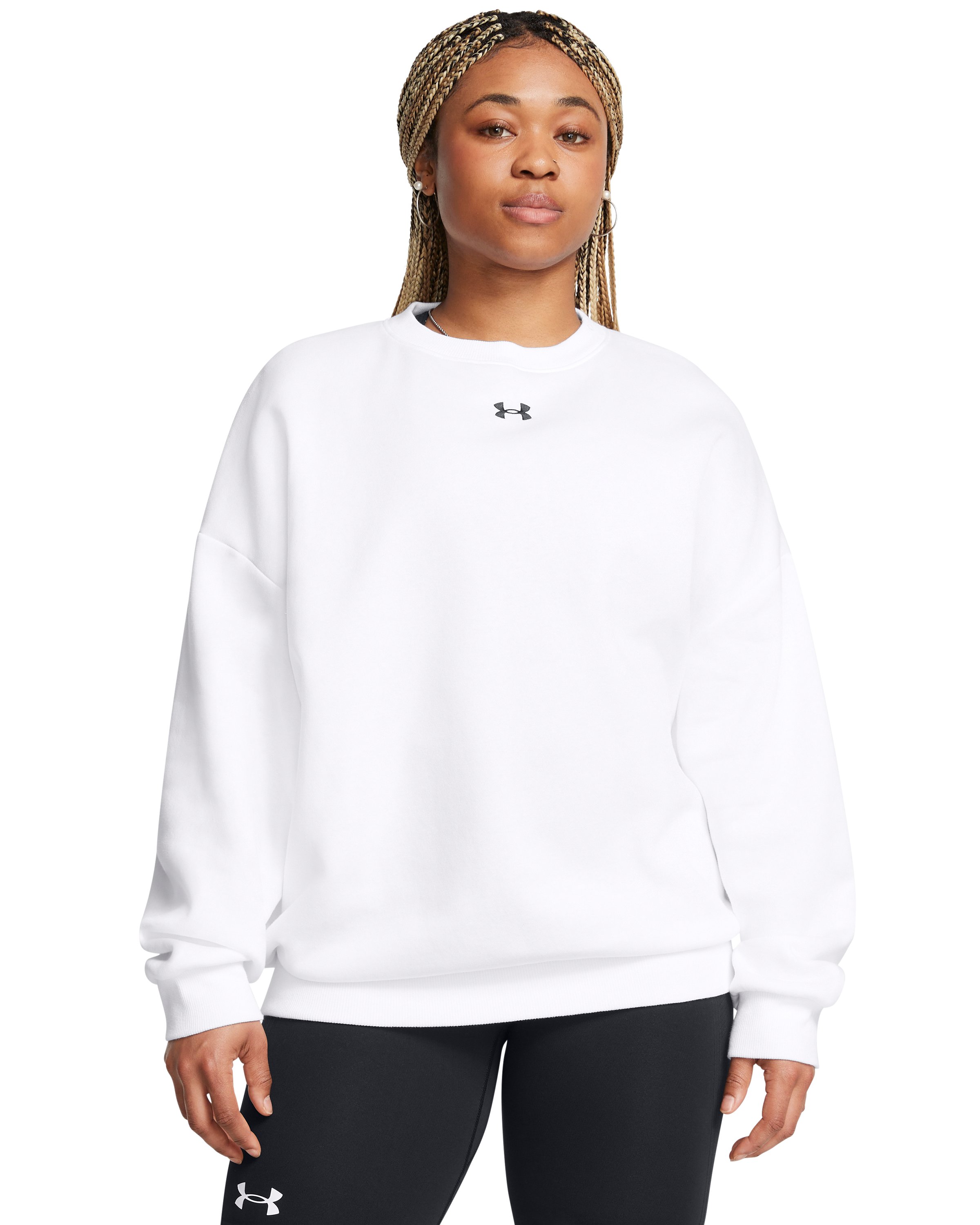 UA Rival Fleece Women's Oversized Crew 8