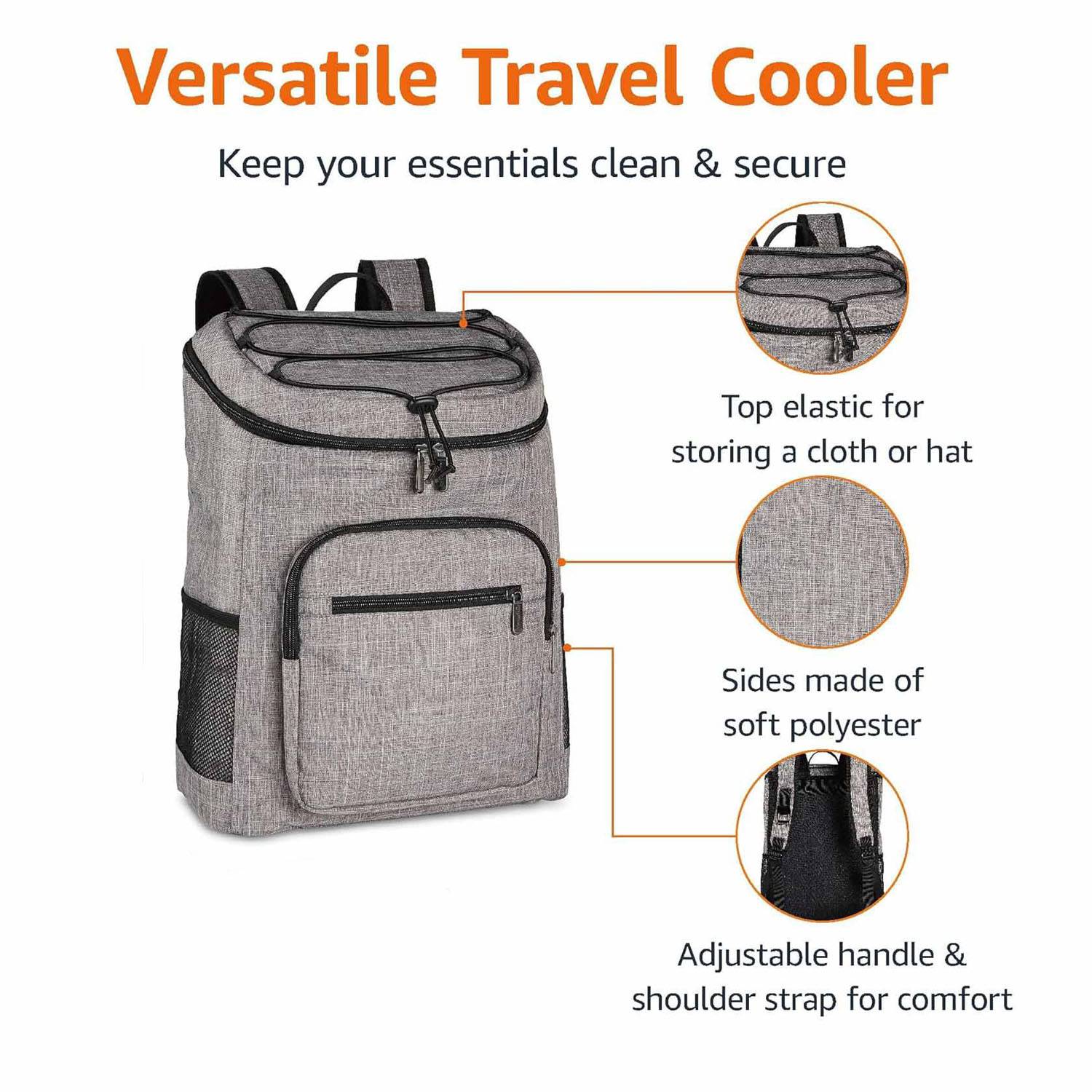 30 Can Waterproof Travel Insulated Cooler Backpack 2