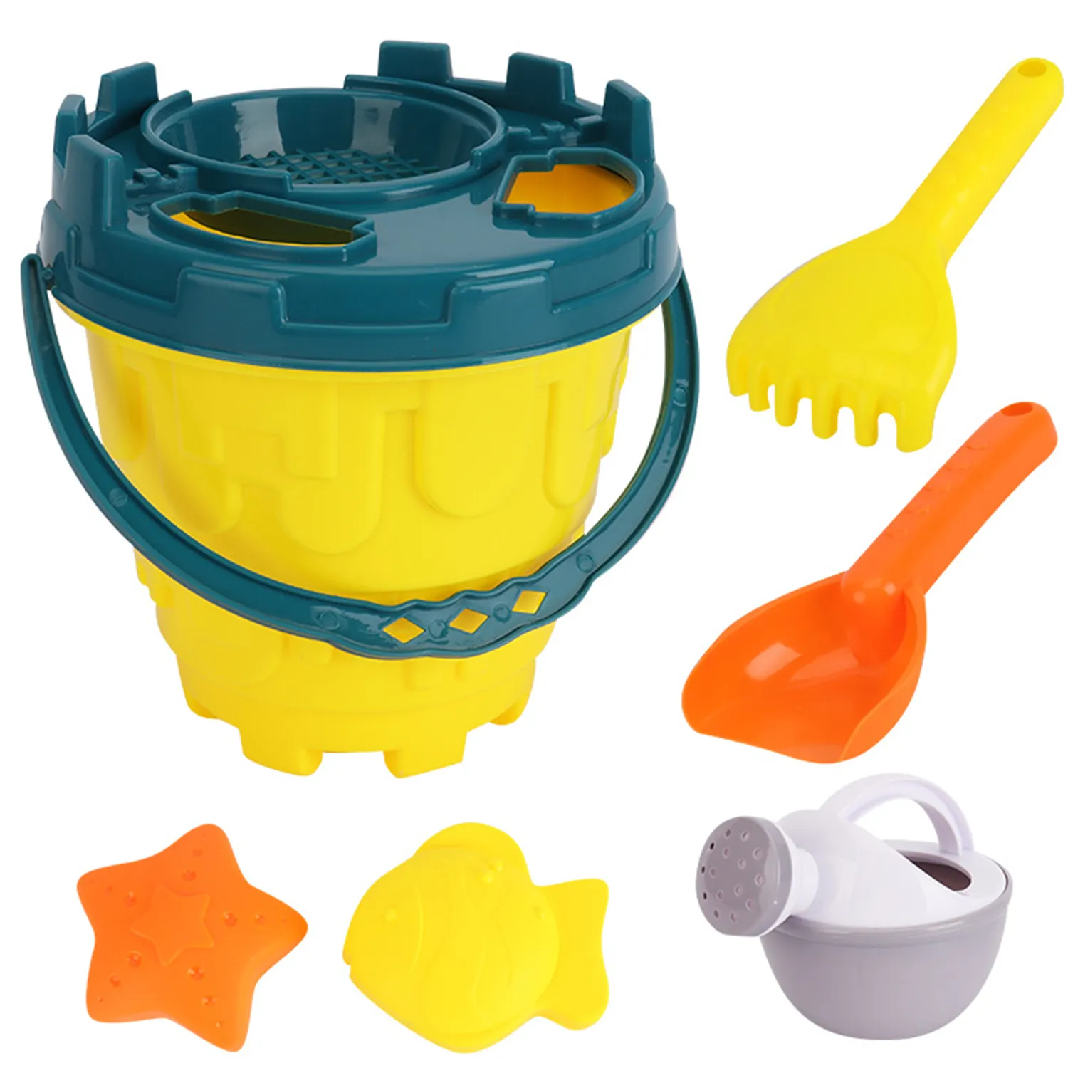Children's Beach Toy Car/Bucket Set 3