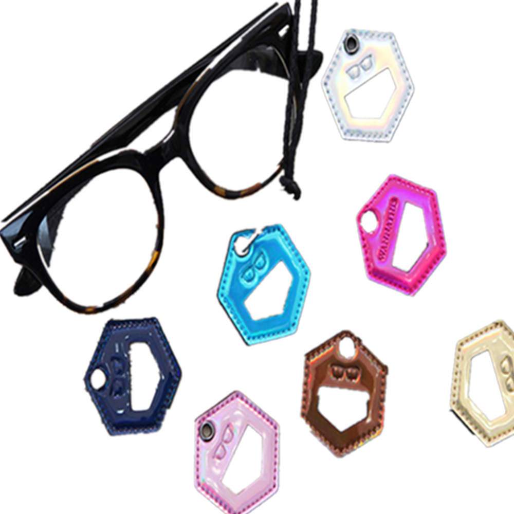 Diamond Shape Leather Pendant For Hanging Glasses 2
