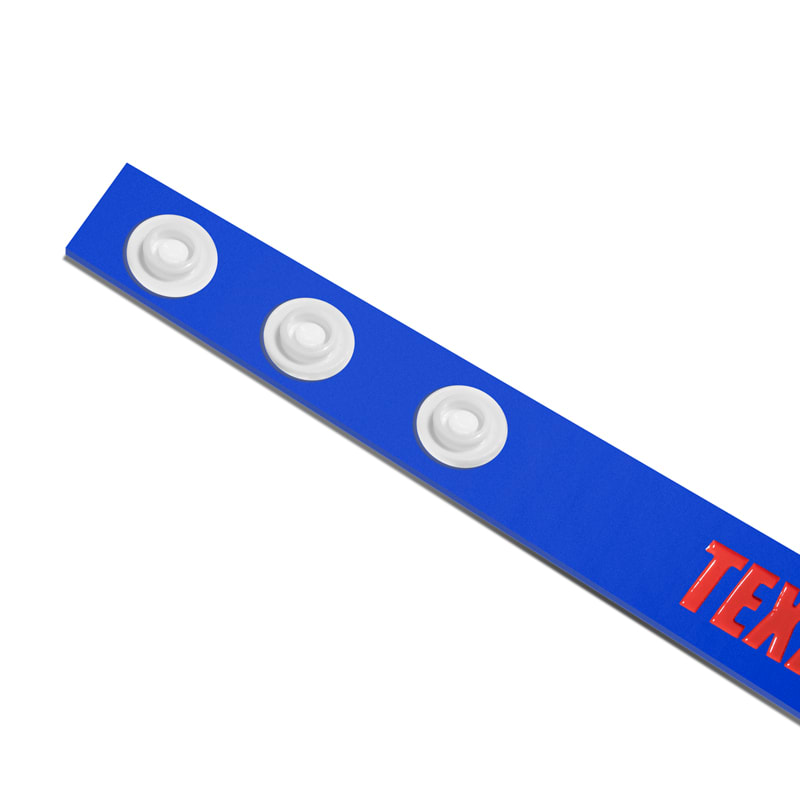 Ink Injected Silicone Adjustable  Wristbands 101