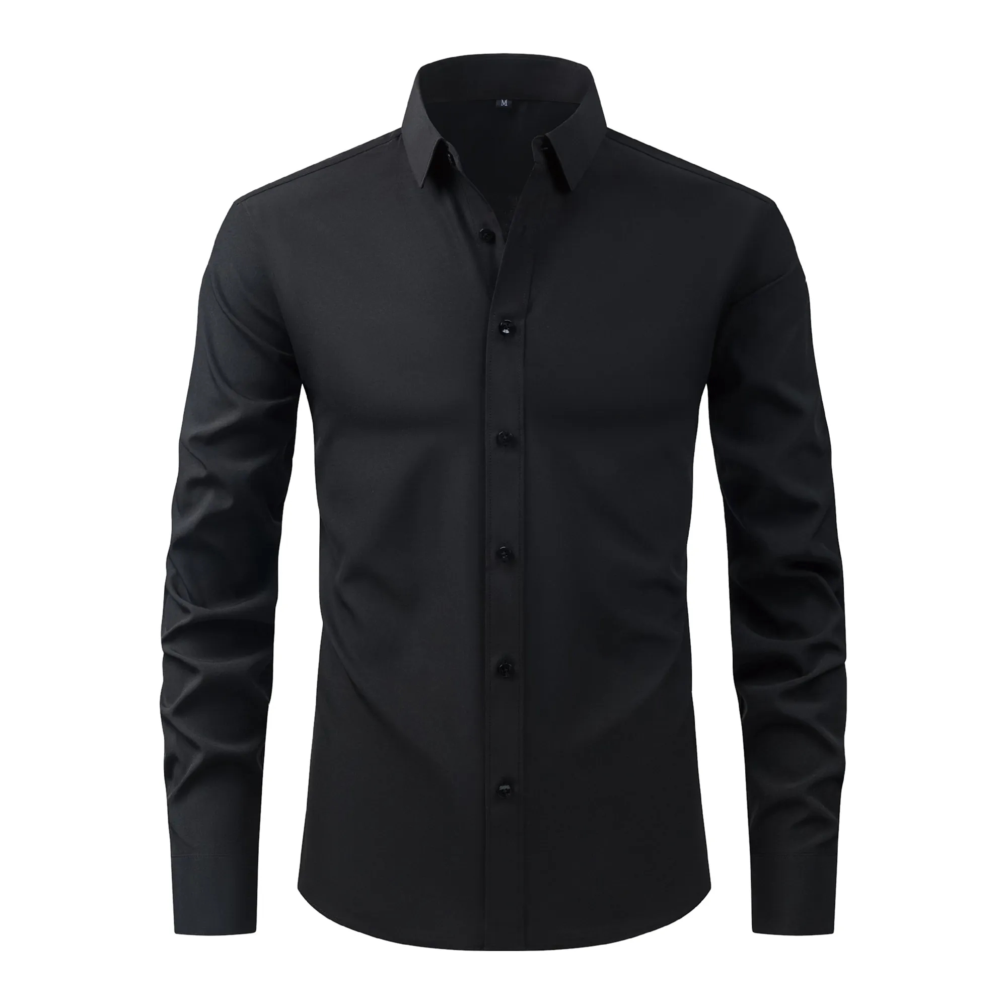 Non-Iron Wrinkle-Resistant Business Solid Color Shirt 6
