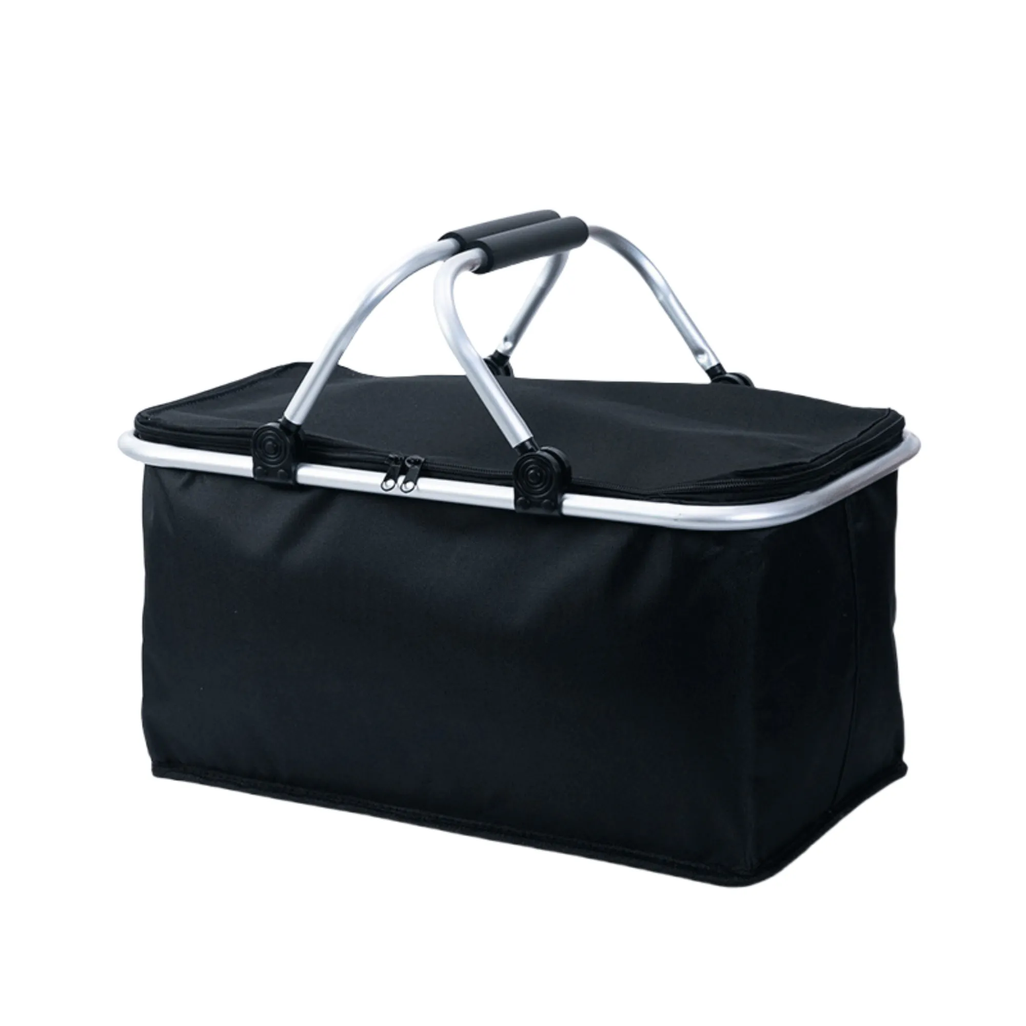 Sturdy Aluminum Frame Insulated Folding Picnic Basket 6
