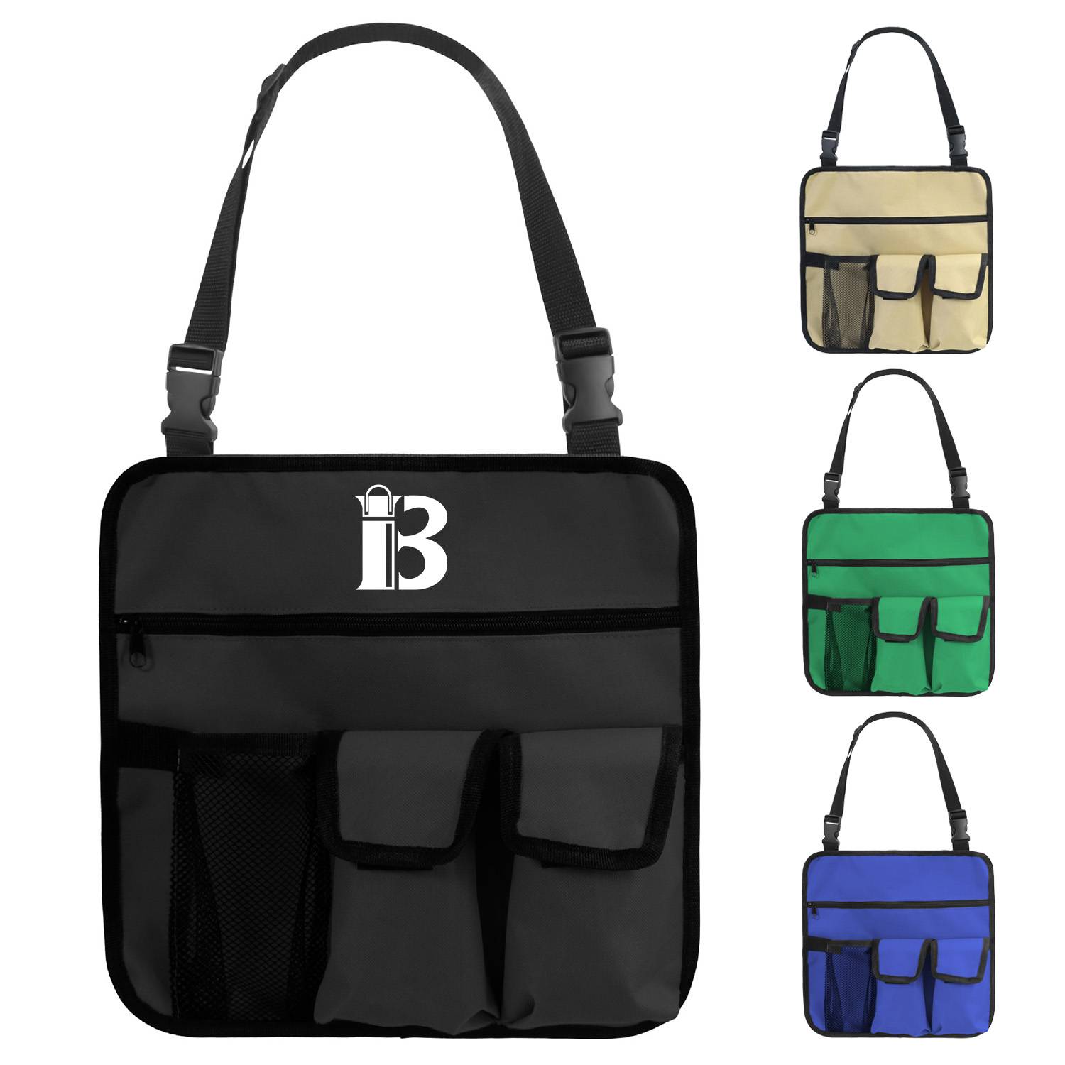 Oxford Multi-Pocket Hanging Storage Bag for Chair 5