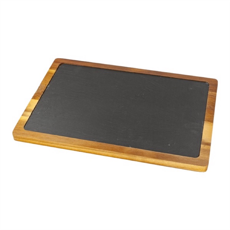 Rectangle Flair Acacia Wood & Slate Cutting Board 3
