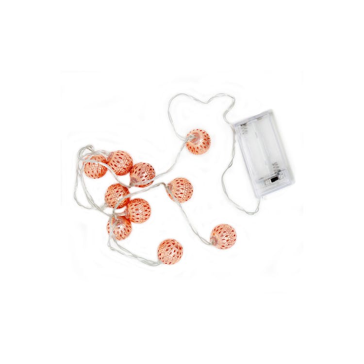 Moroccan String Lights - Rose Gold LED 3' 2