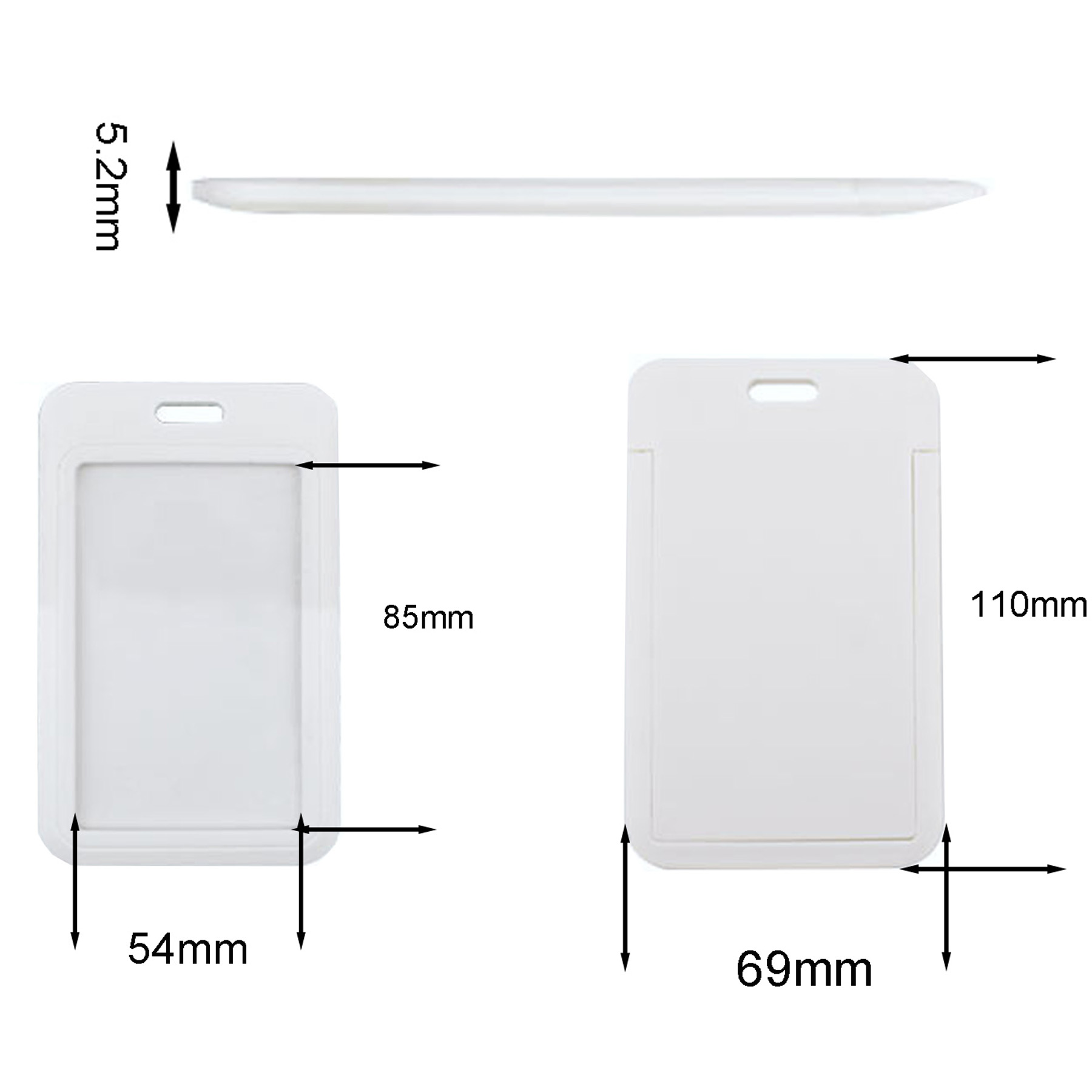 Sliding Closure Cardholder / ID Badge Holder 1