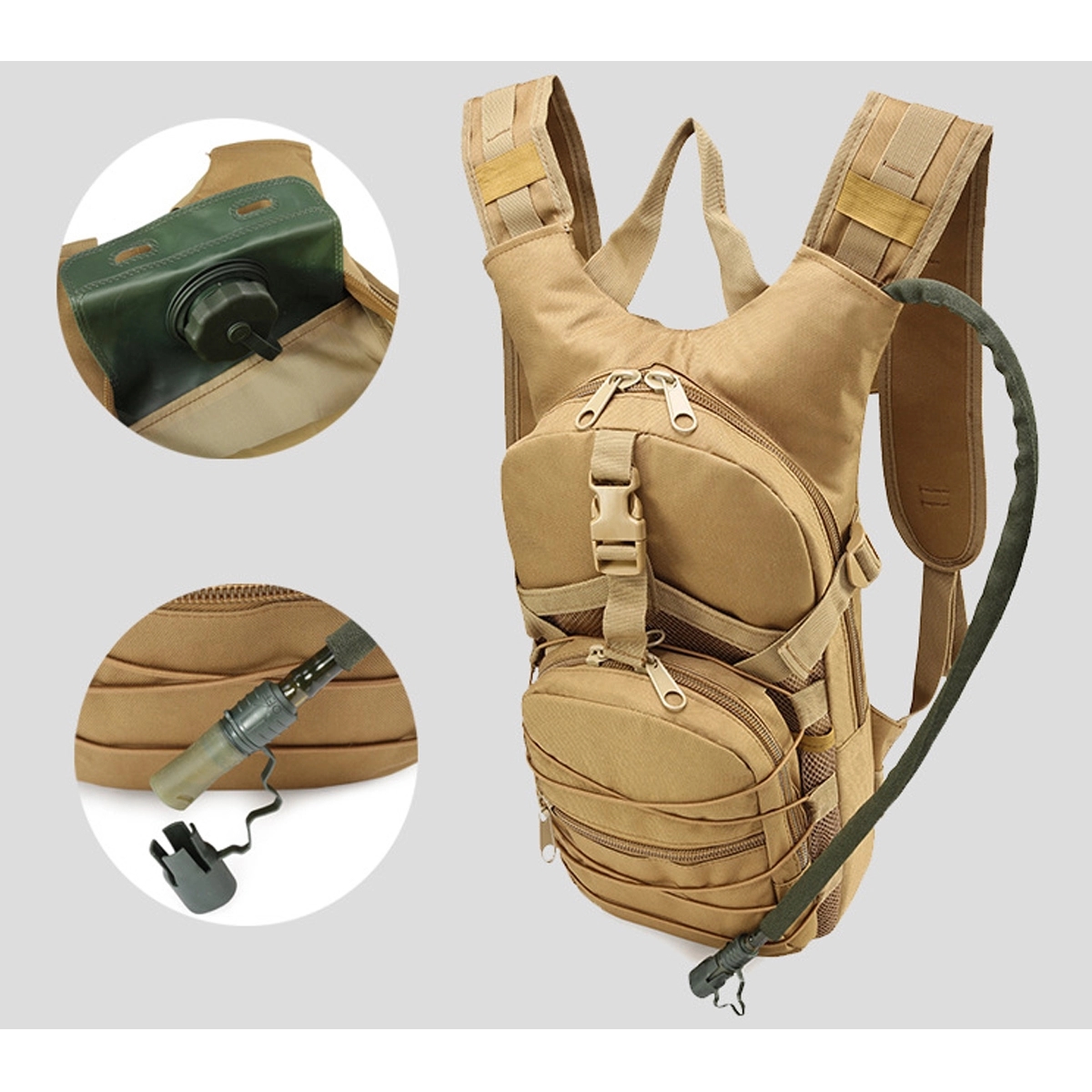 20L Capacity 900D Water Bladder Reservoir Bag Backpack 8
