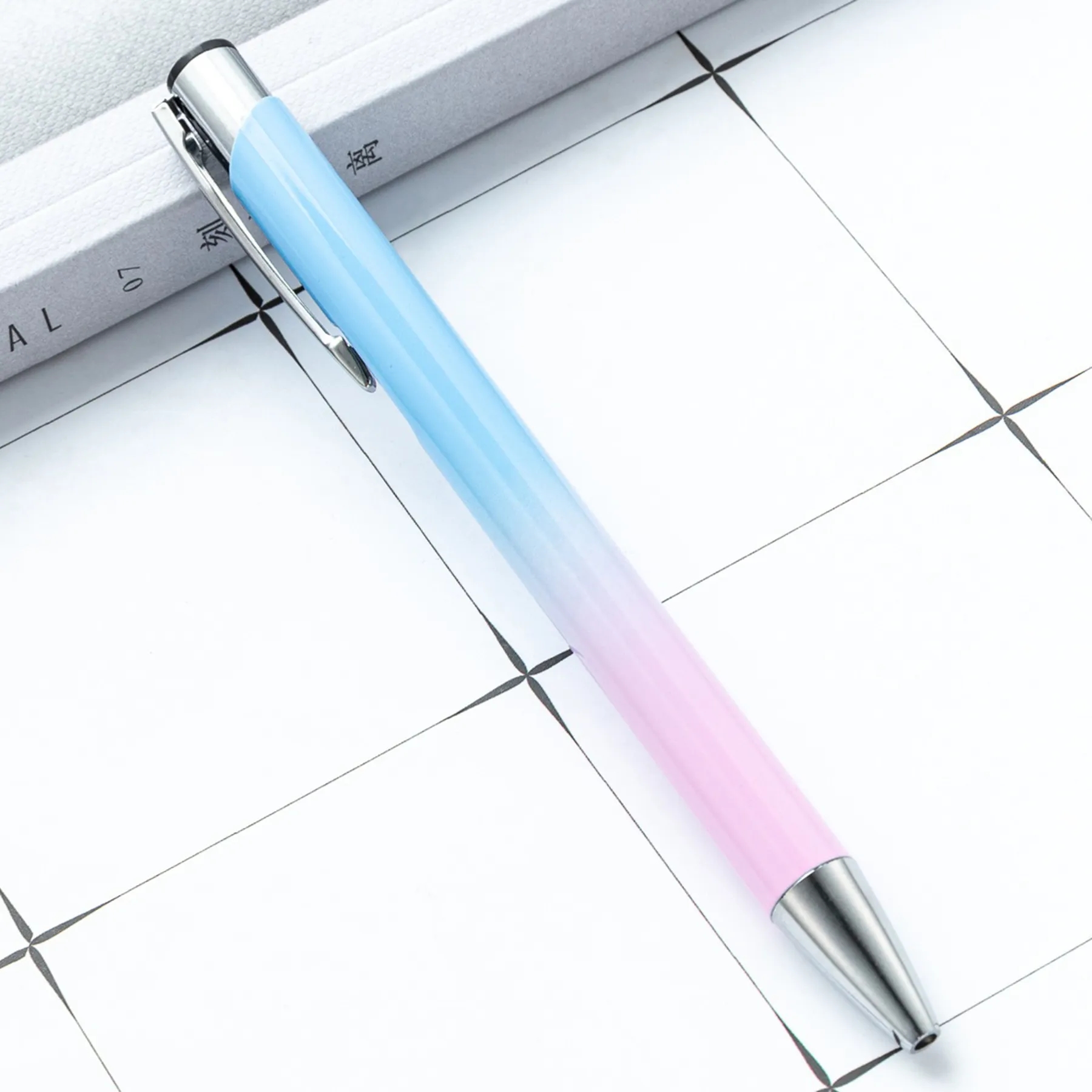 Gradient Color Metal Advertising Click Ballpoint Pen 16
