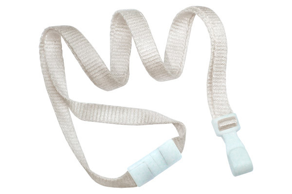 3/8" Bamboo Blank Breakaway Lanyard (Natural White) 2