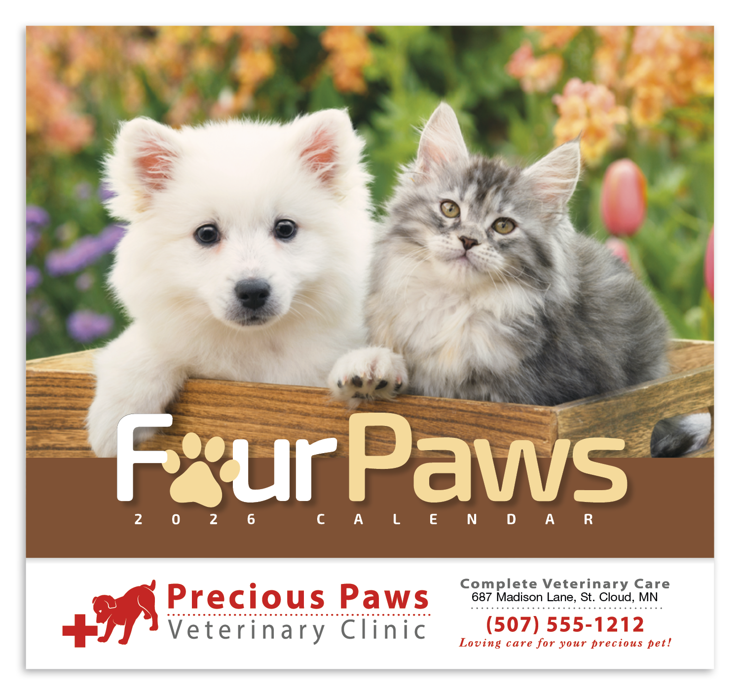 HotLine® Products Four Paws Appointment Calendar - Stapled 47