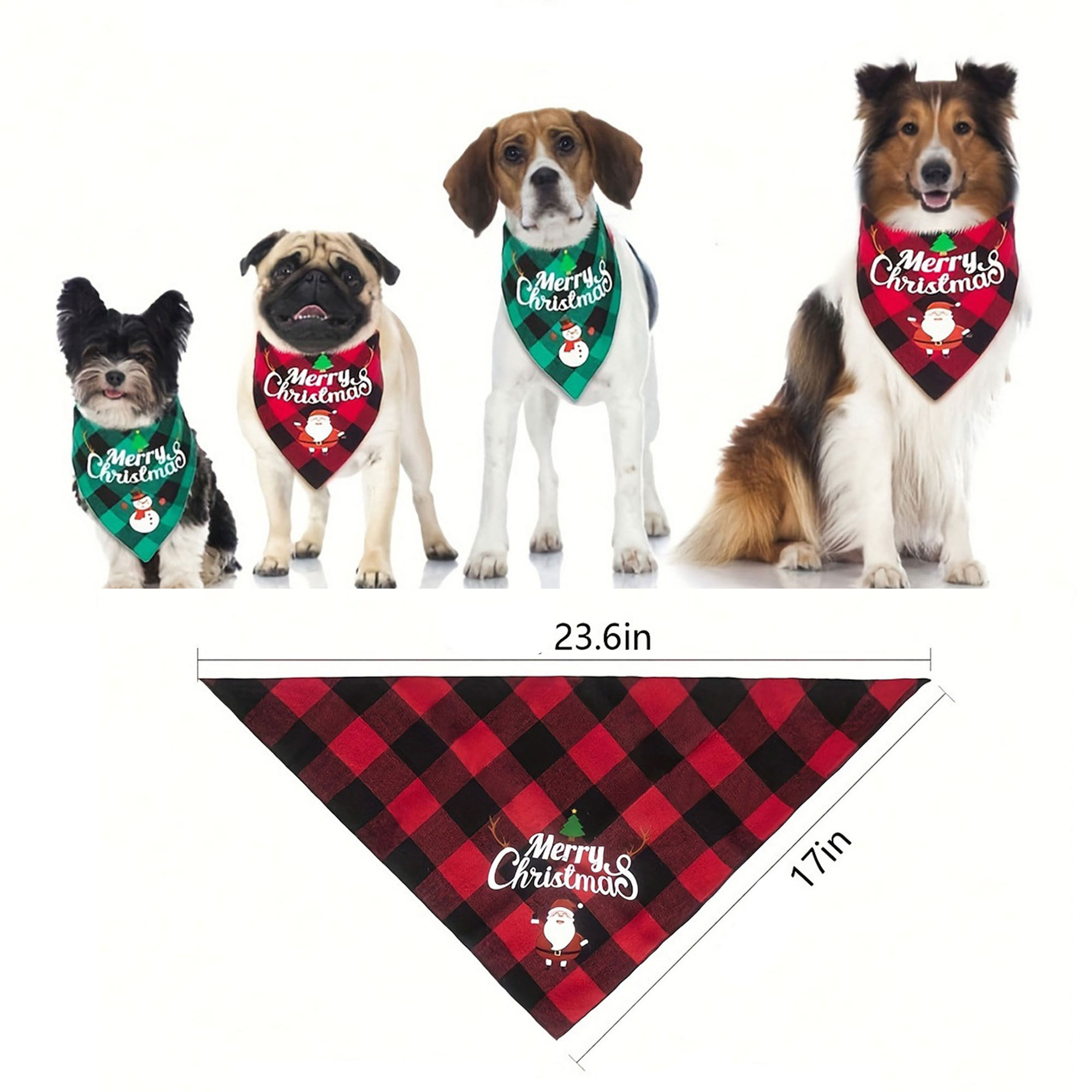 Pet Cat Dog Bib Scarf Christmas Atmosphere 2