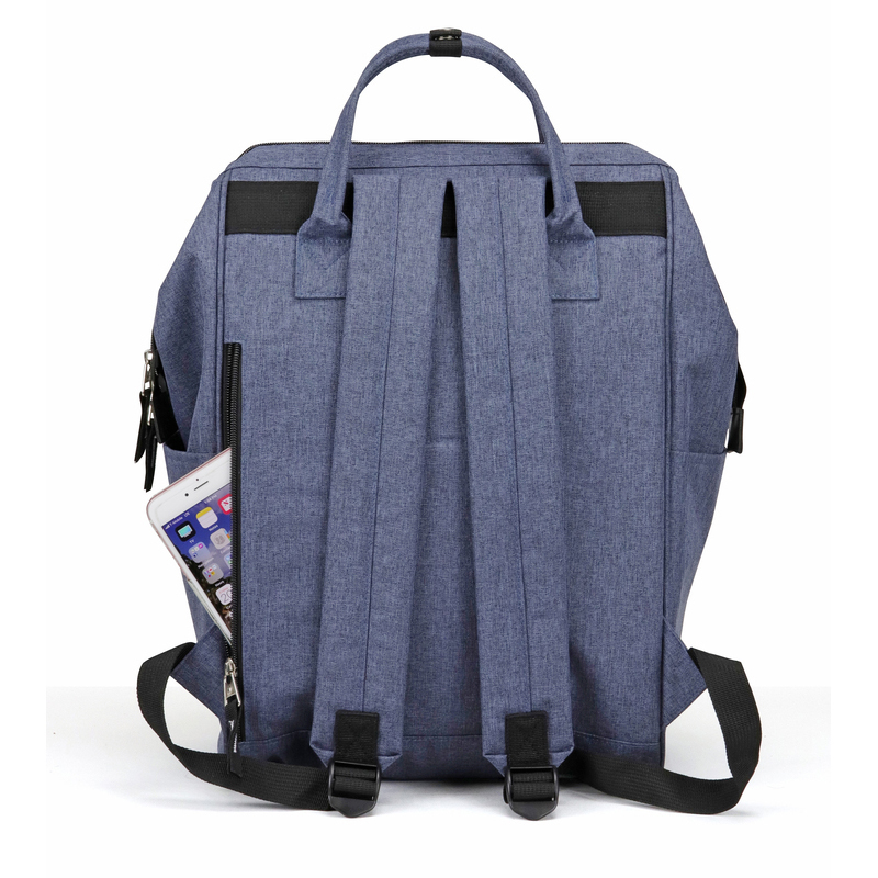 Wide Mouth Polyester Laptop Computer Backpack Bag 3