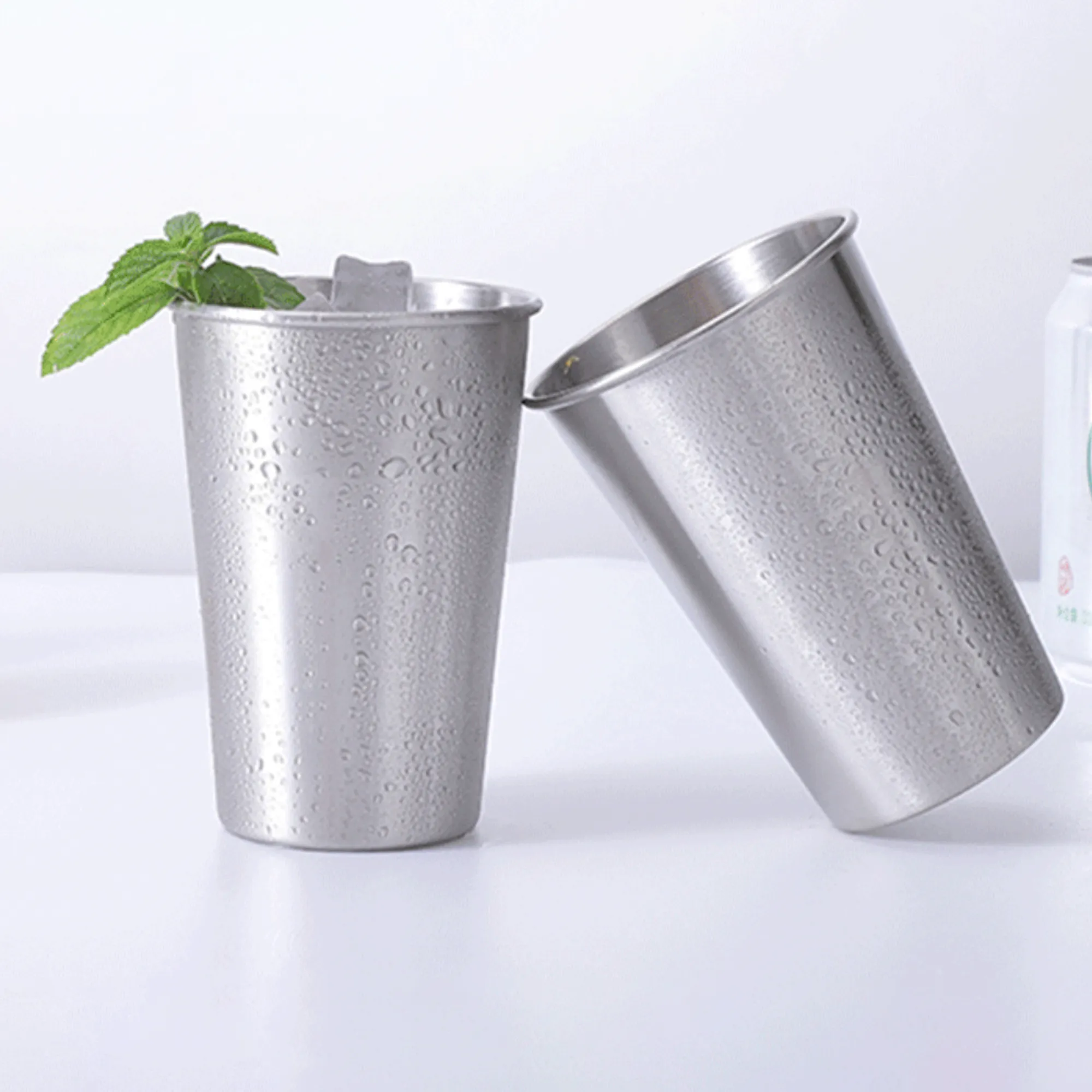 16oz Single Wall Stainless Steel Pint Cup 4