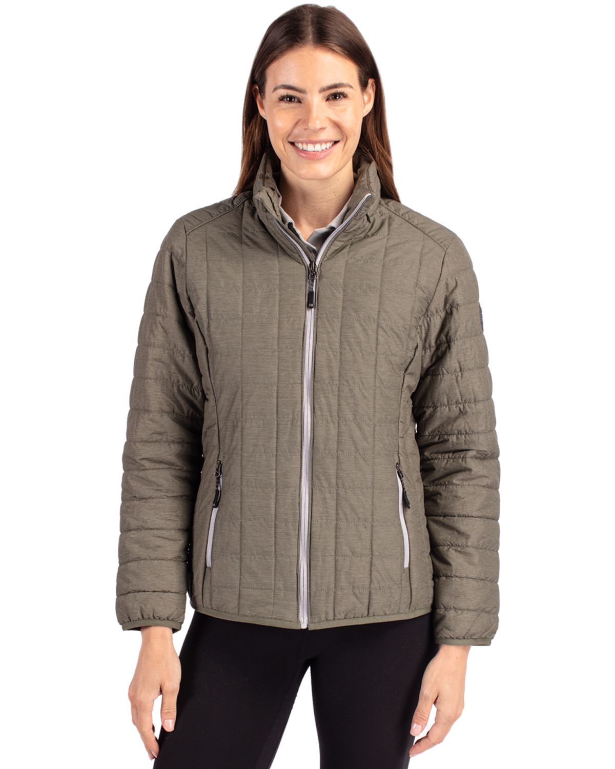 Cutter & Buck Rainier Recycled Insulated Puffer Womens Full Zip Jacket 74