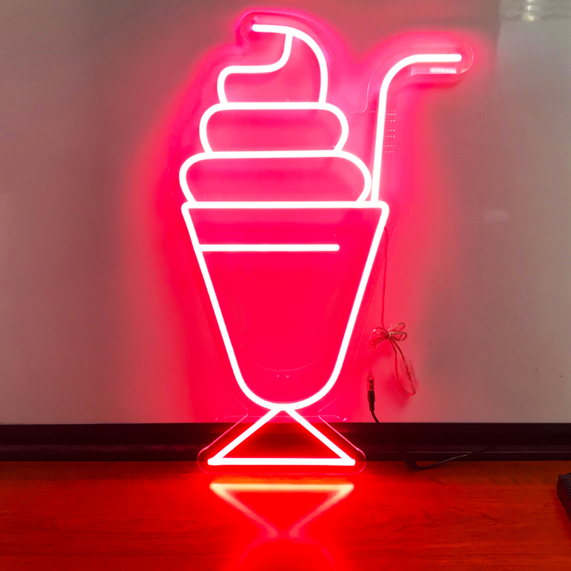 NeonBender Multicolor Custom Neon Sign with Acrylic Backing 8