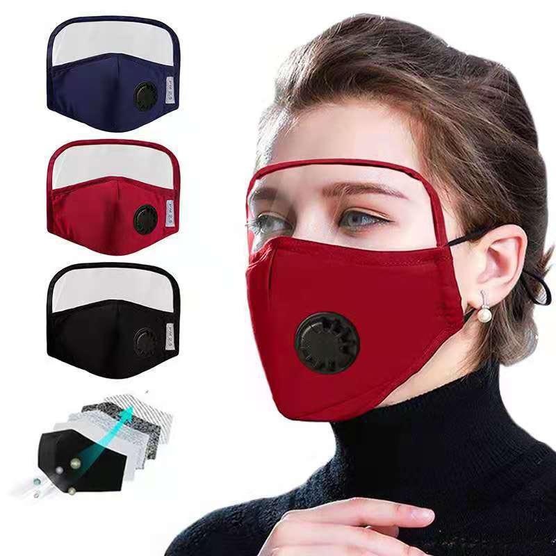 Reusable Cloth Mask with Eye Shield 2